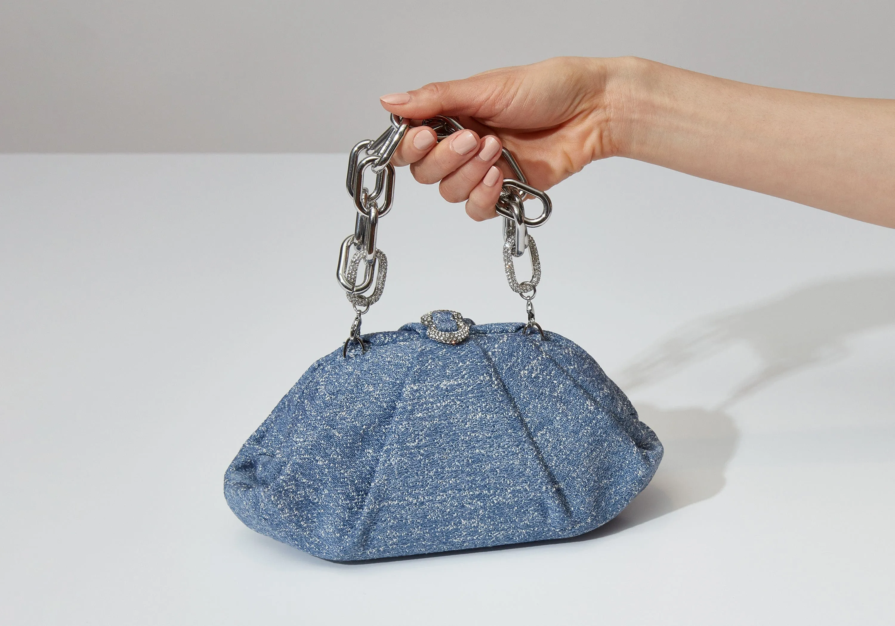 Gemma Sparkle Denim Sky Blue sold by Judith Leiber product image thumbnail 2