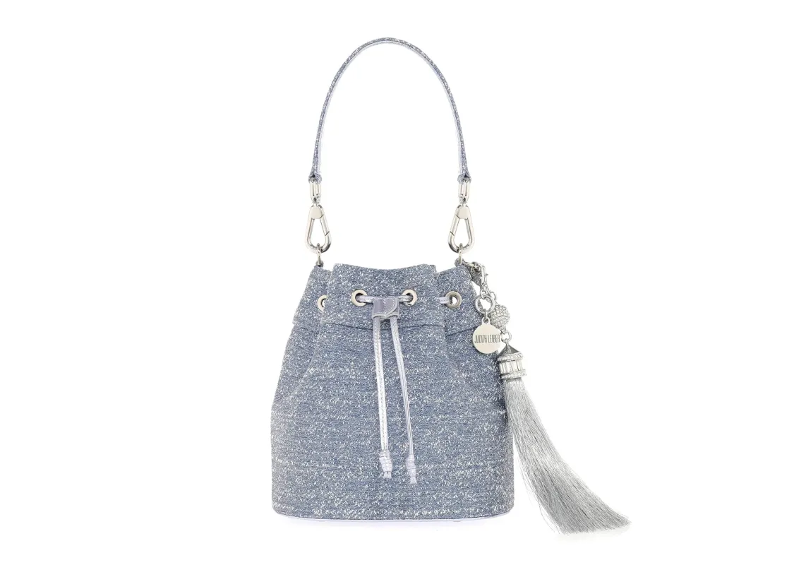 Piper Sparkle Denim Sky Blue made by Judith Leiber