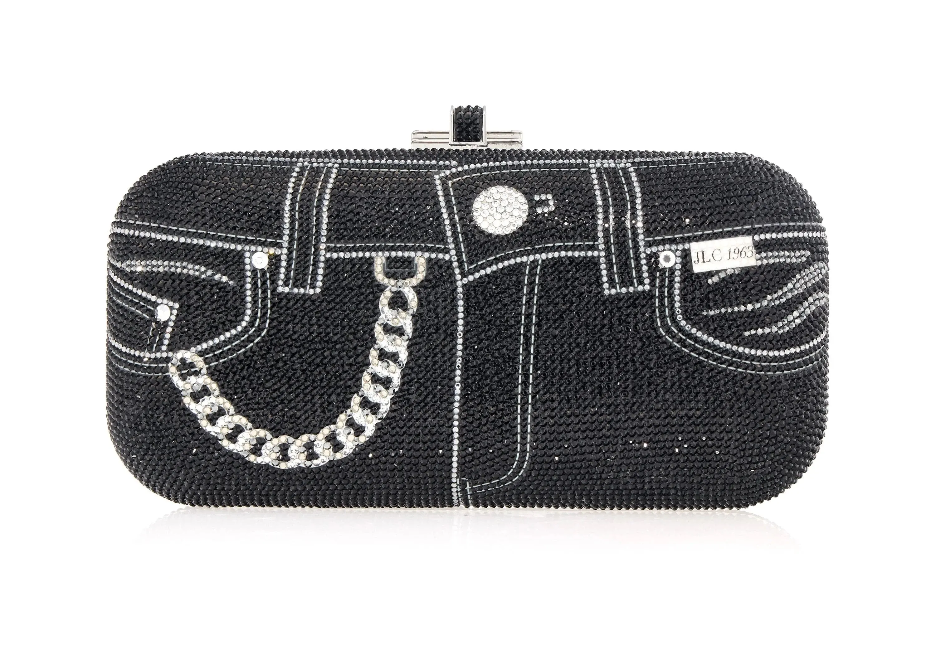 Long Slide Jeans Black Purse sold by Judith Leiber