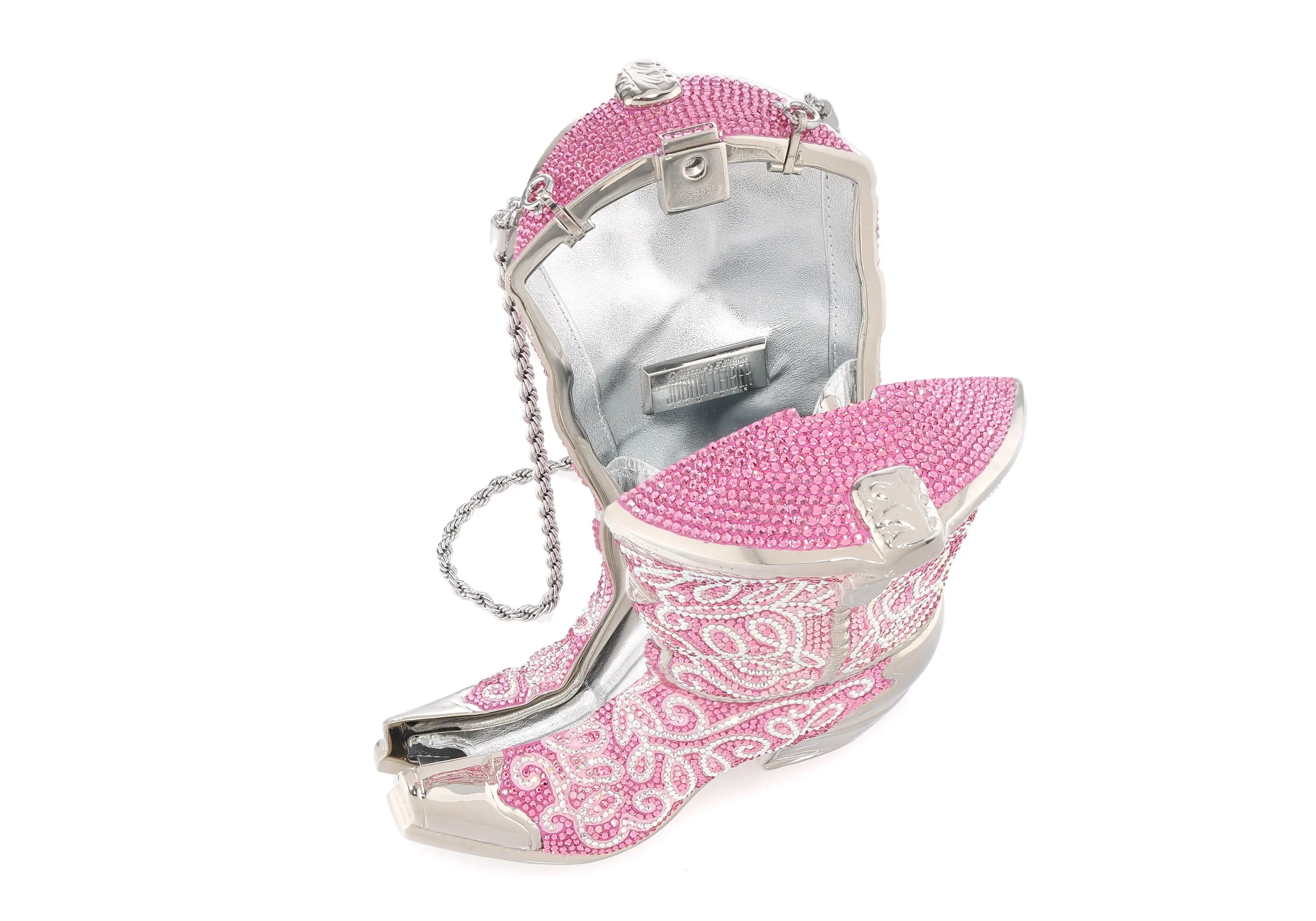 Cowboy Boot Austin Pink Purse sold by Judith Leiber product image thumbnail 3