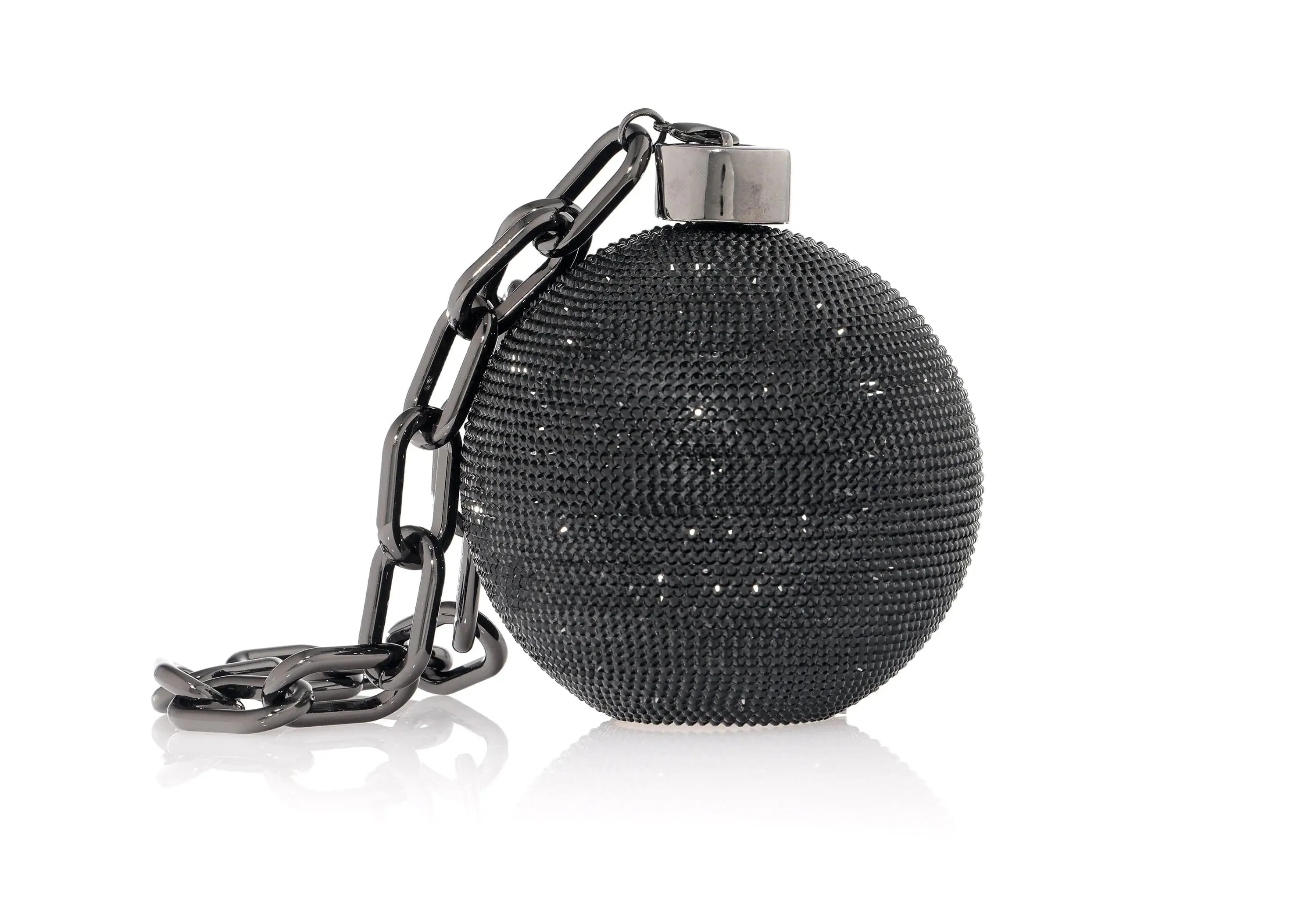 Sphere Ball and Chain Black sold by Judith Leiber