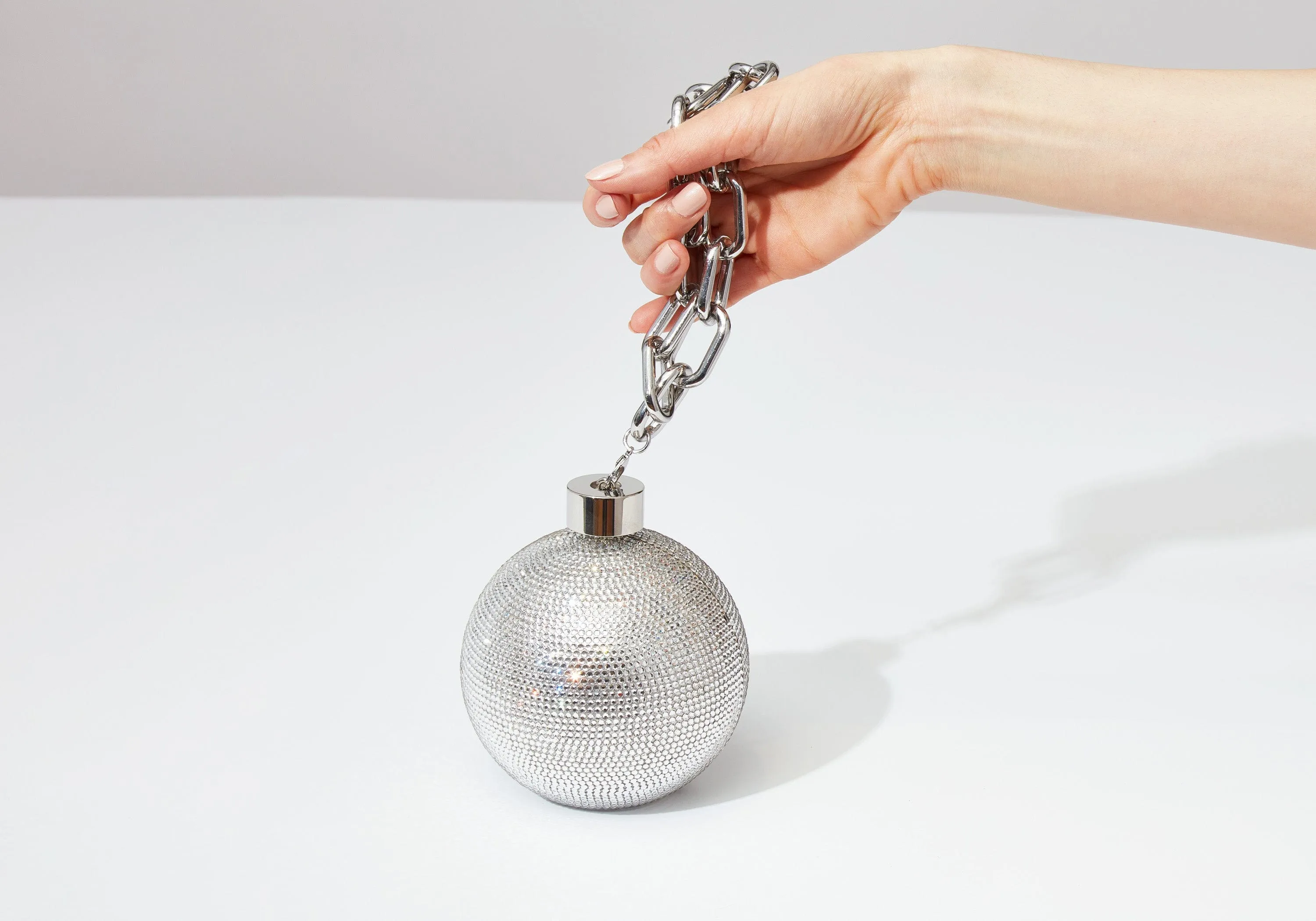 Sphere Ball and Chain Silver sold by Judith Leiber product image thumbnail 2