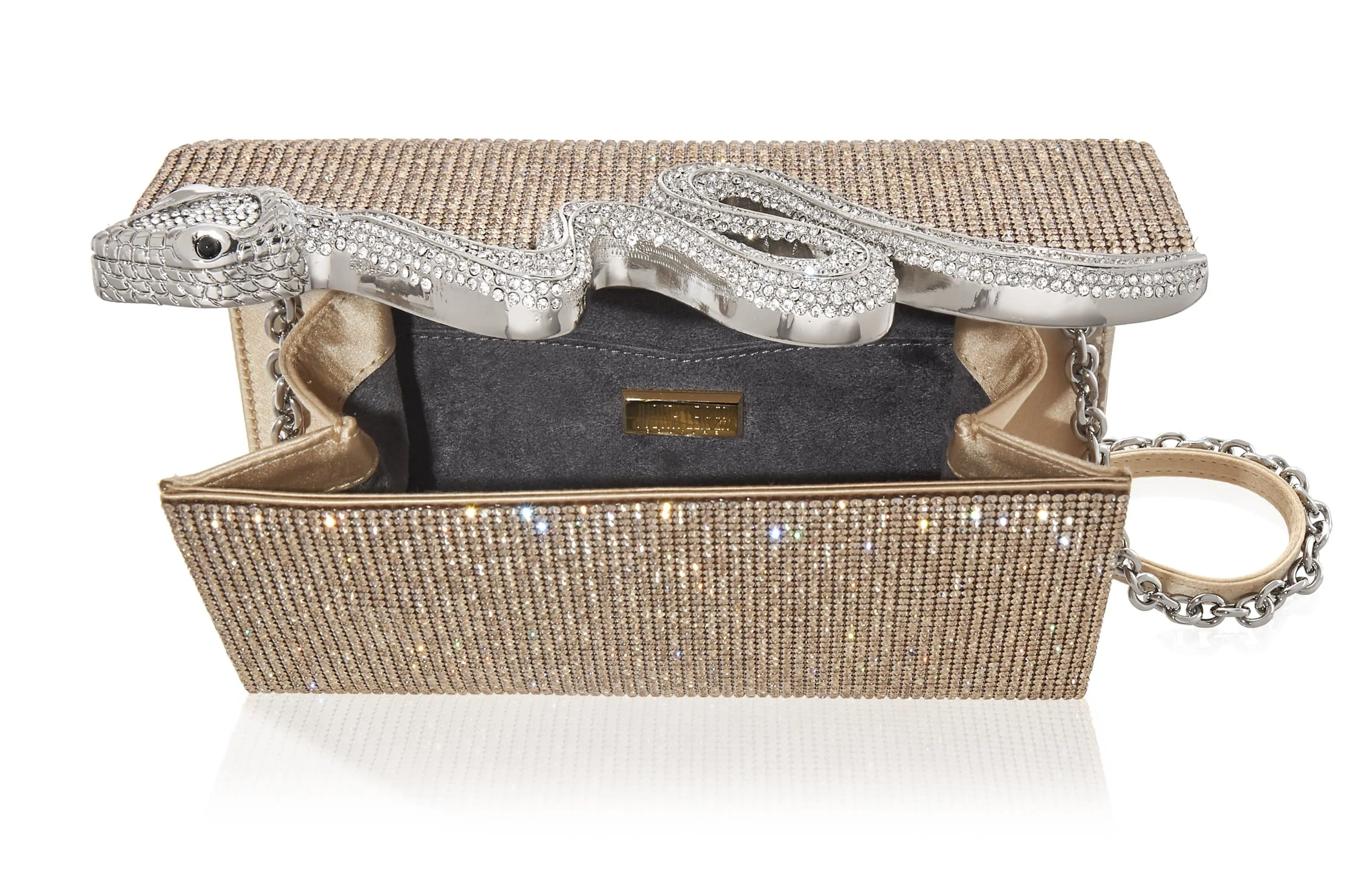 Serpent Crystal Clutch Champagne sold by Judith Leiber product image thumbnail 3