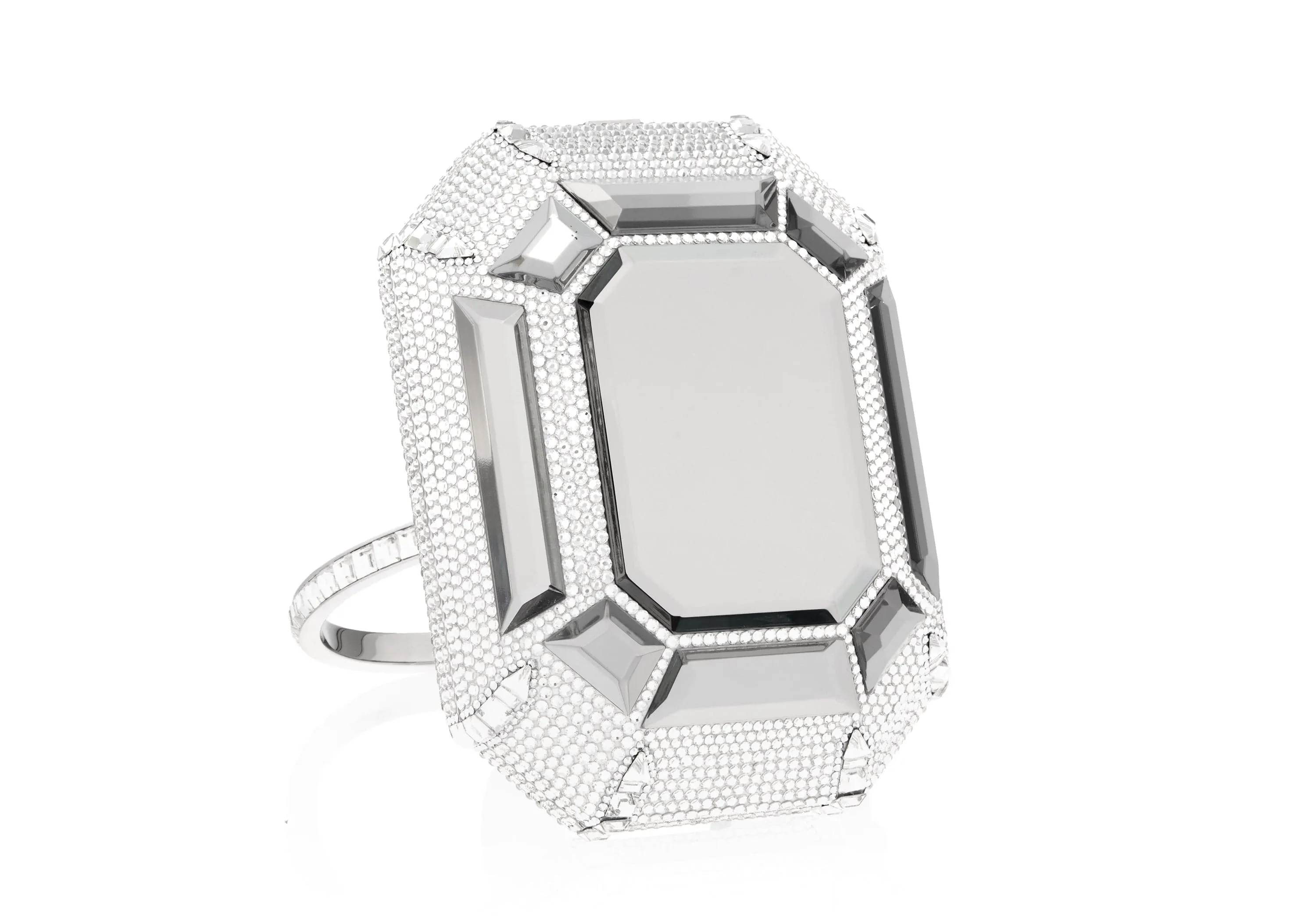 Ring Emerald Cut Silver sold by Judith Leiber