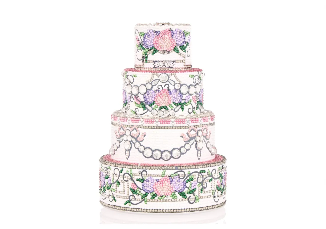 Tiered Cake Tie The Knot sold by Judith Leiber
