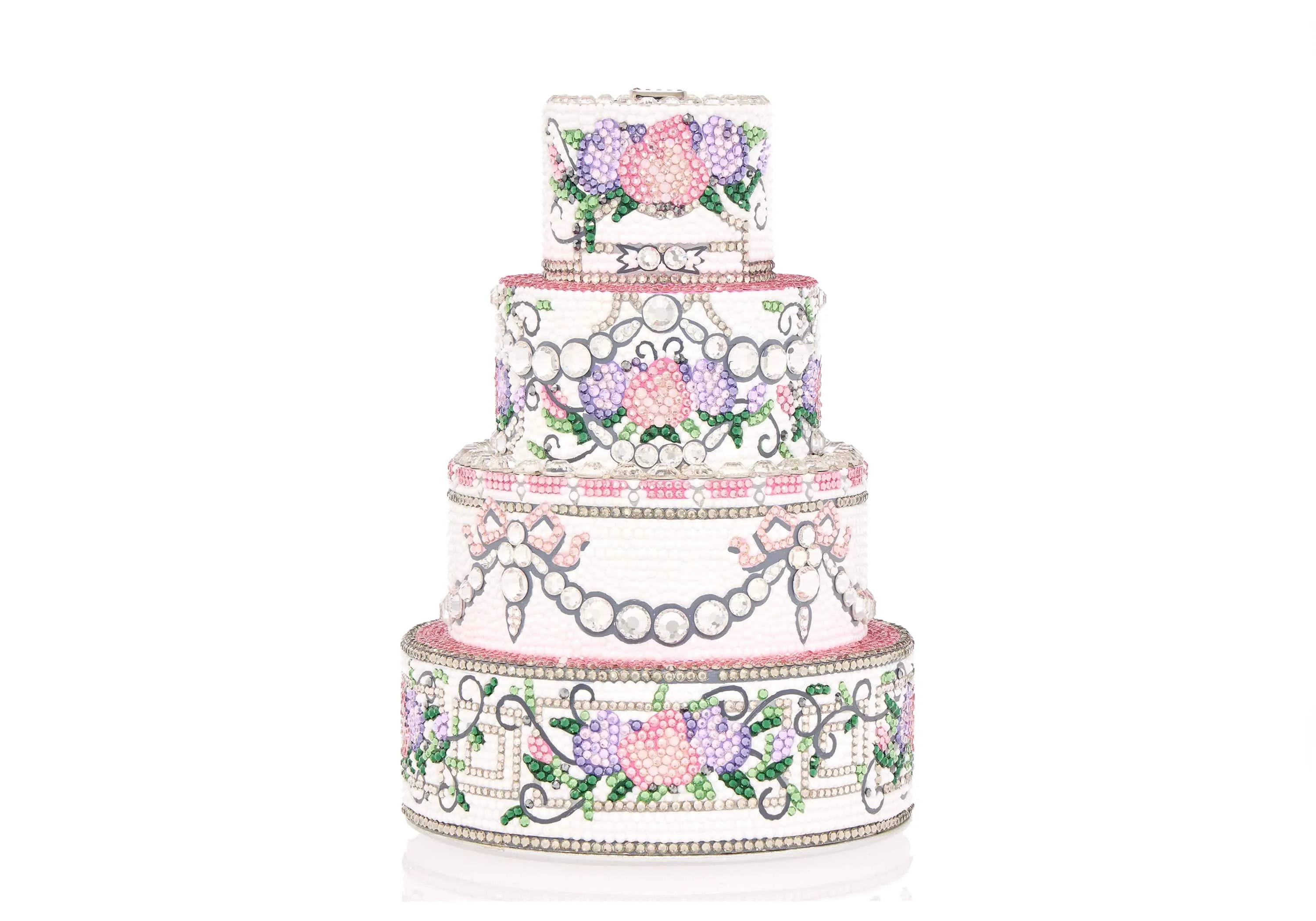 Tiered Cake Tie The Knot sold by Judith Leiber