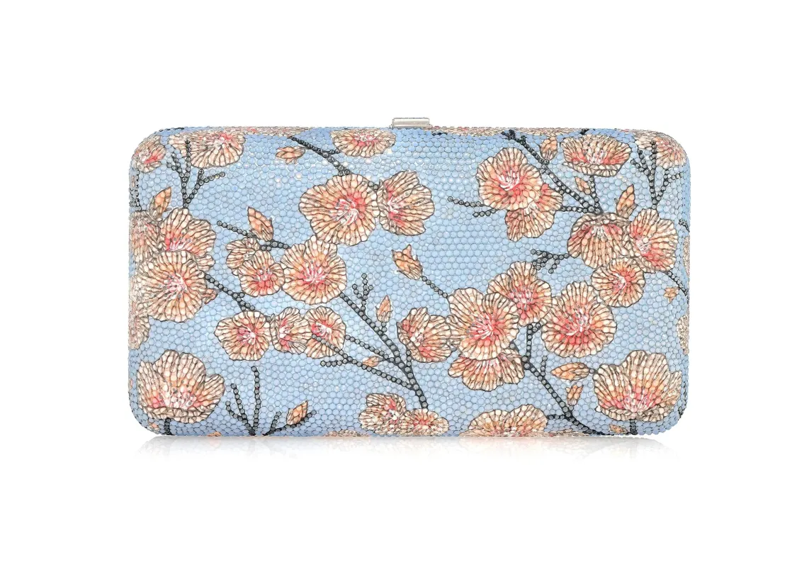 Smooth Rectangle Spring Cherry sold by Judith Leiber