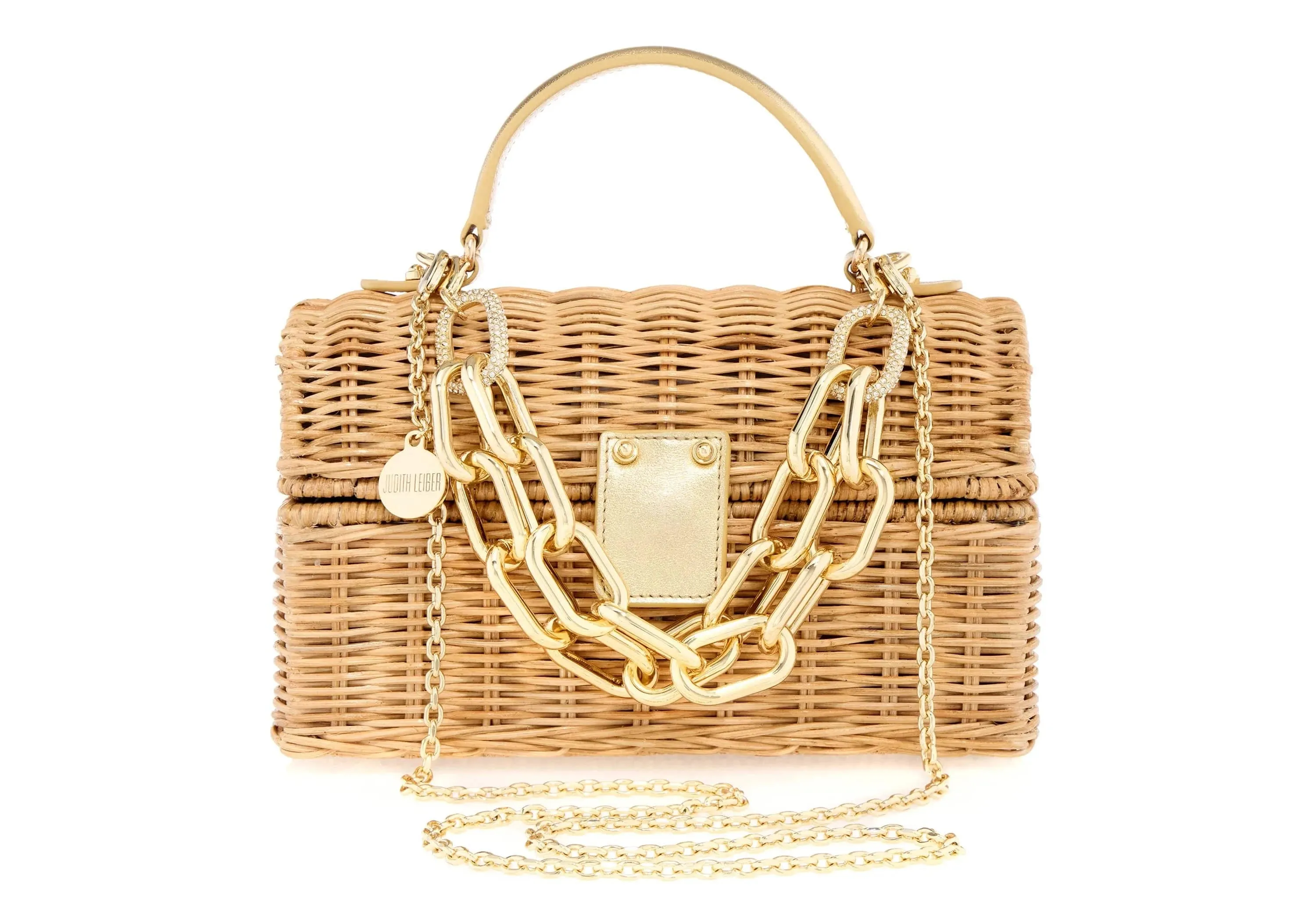 Isla Wicker Basket Natural Bag sold by Judith Leiber product image thumbnail 5