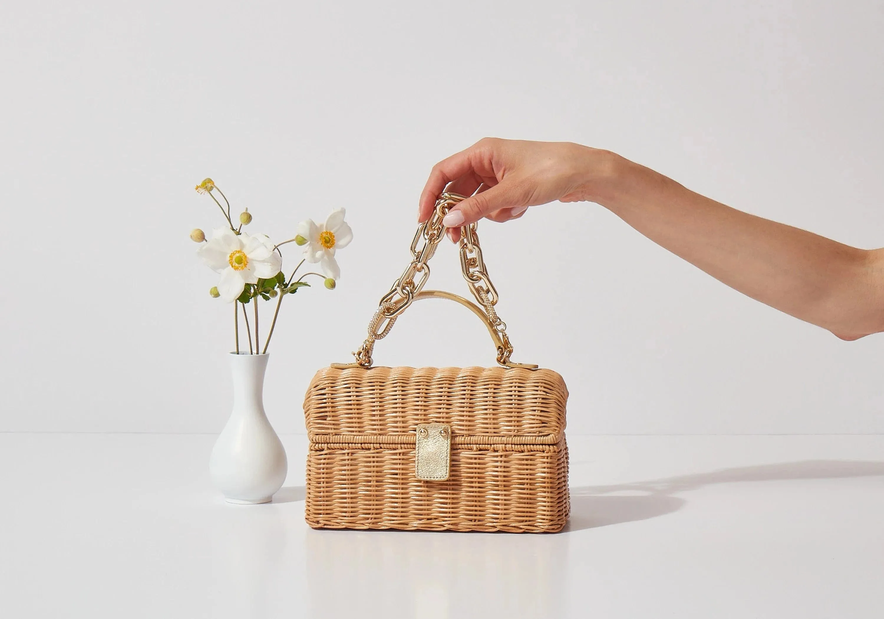 Isla Wicker Basket Natural Bag sold by Judith Leiber product image thumbnail 2