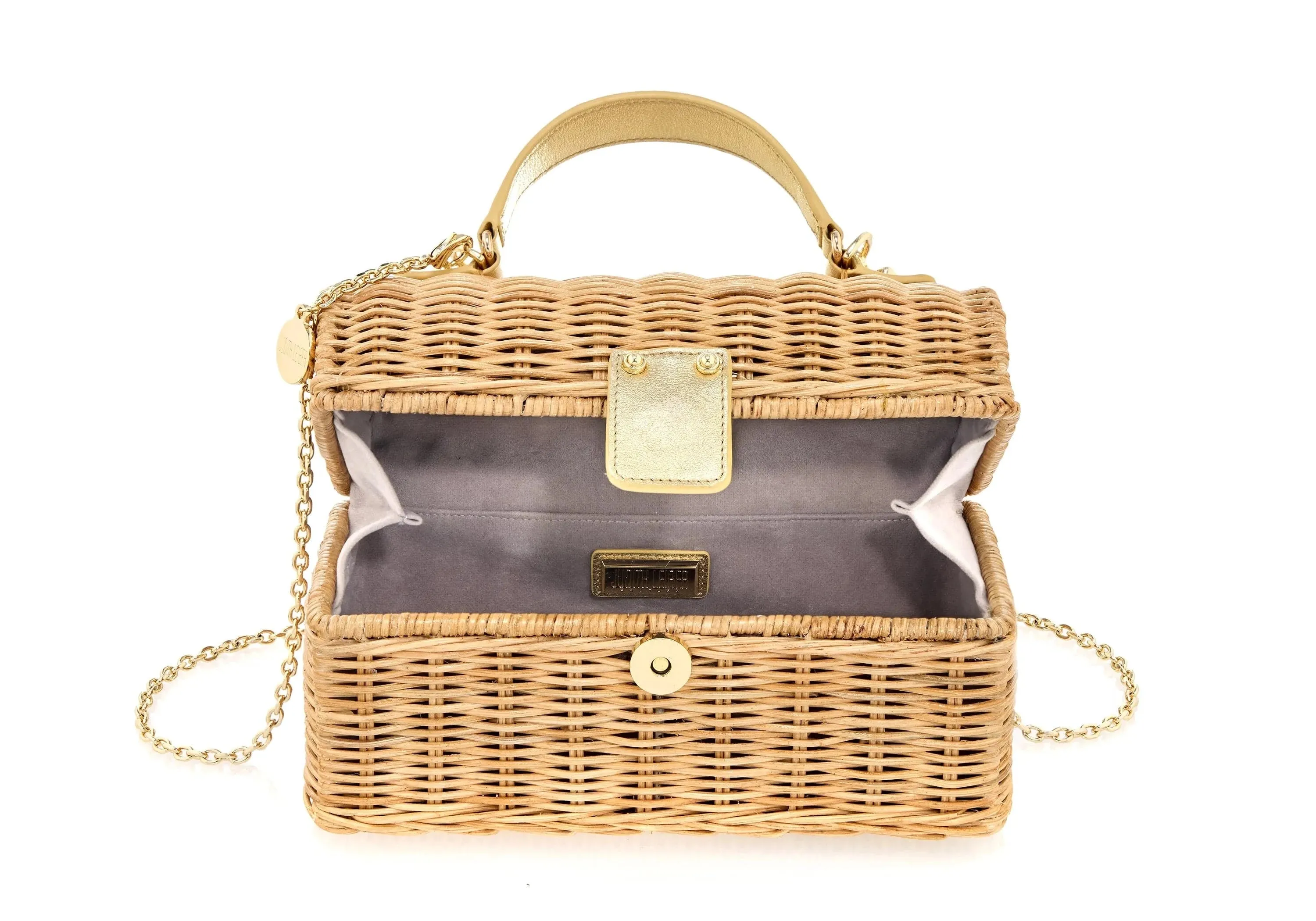 Isla Wicker Basket Natural Bag sold by Judith Leiber product image thumbnail 3