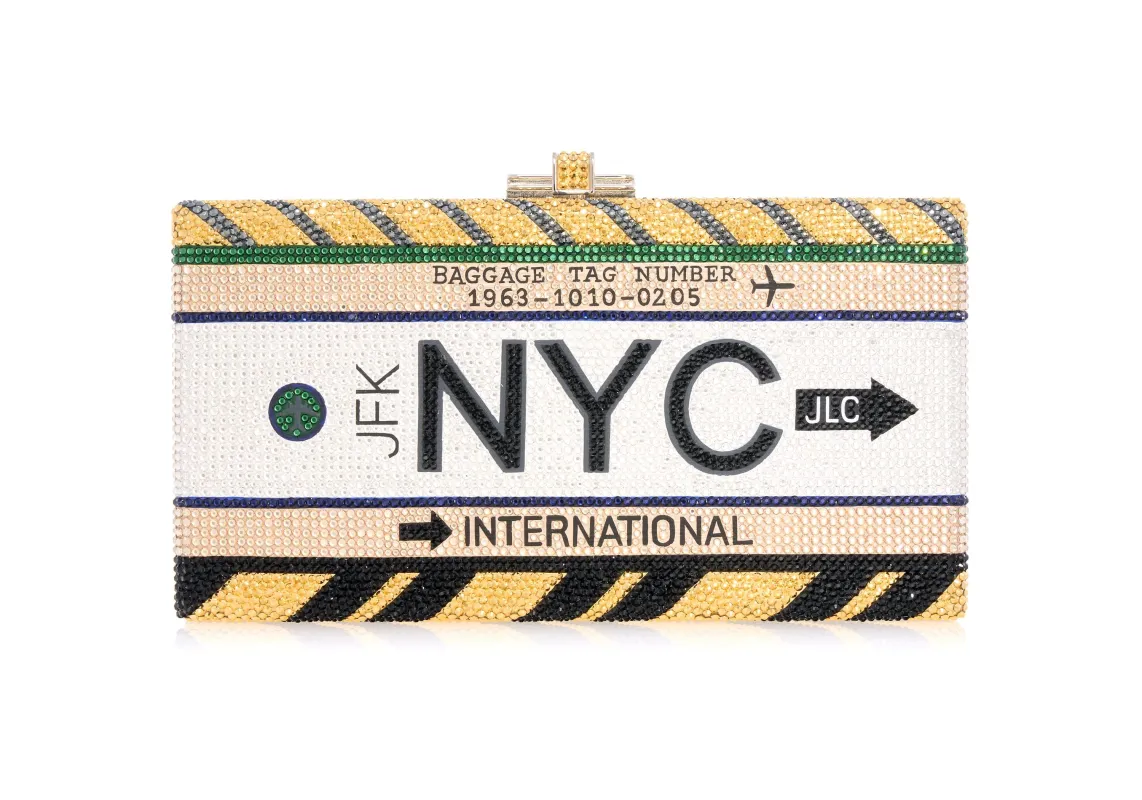 Sleek Rectangle NYC Home Base made by Judith Leiber