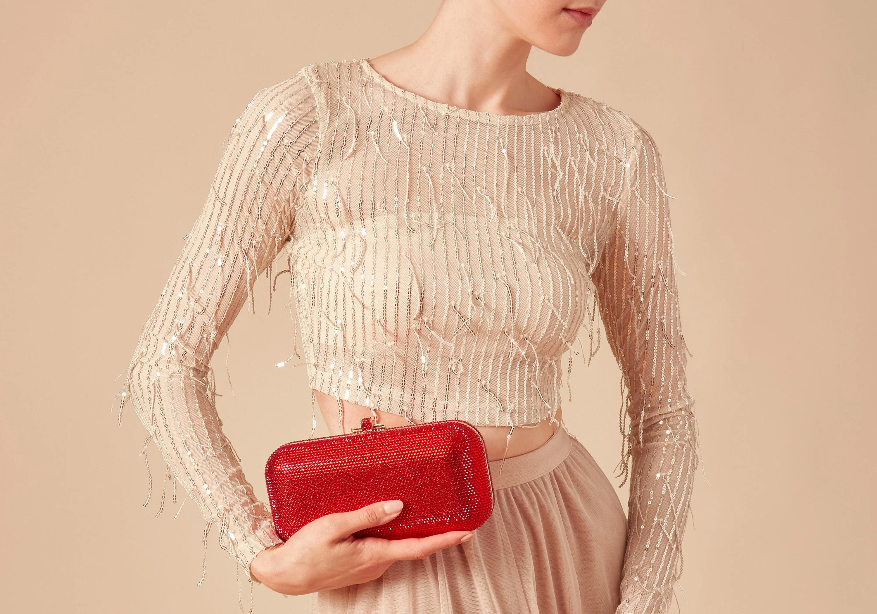 Long Slide Red sold by Judith Leiber product image thumbnail 2