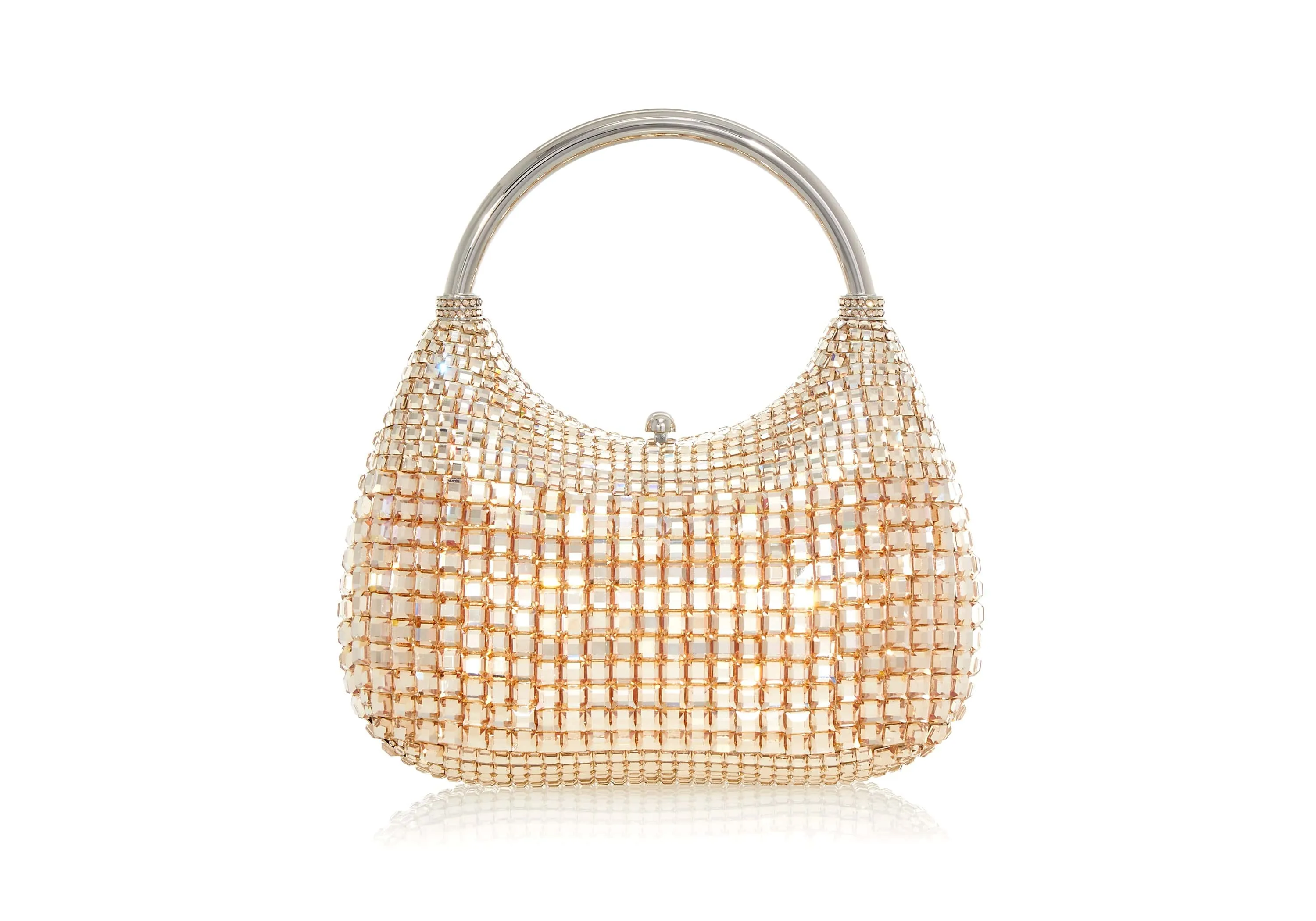 Top Handle Squares Champagne sold by Judith Leiber