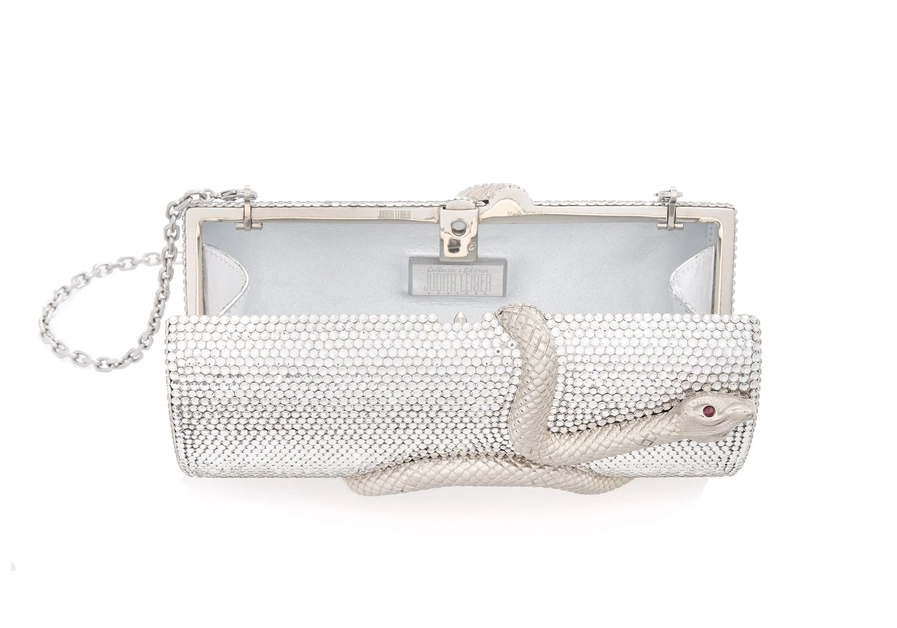 Spiral Snake Cylinder Silver sold by Judith Leiber product image thumbnail 3