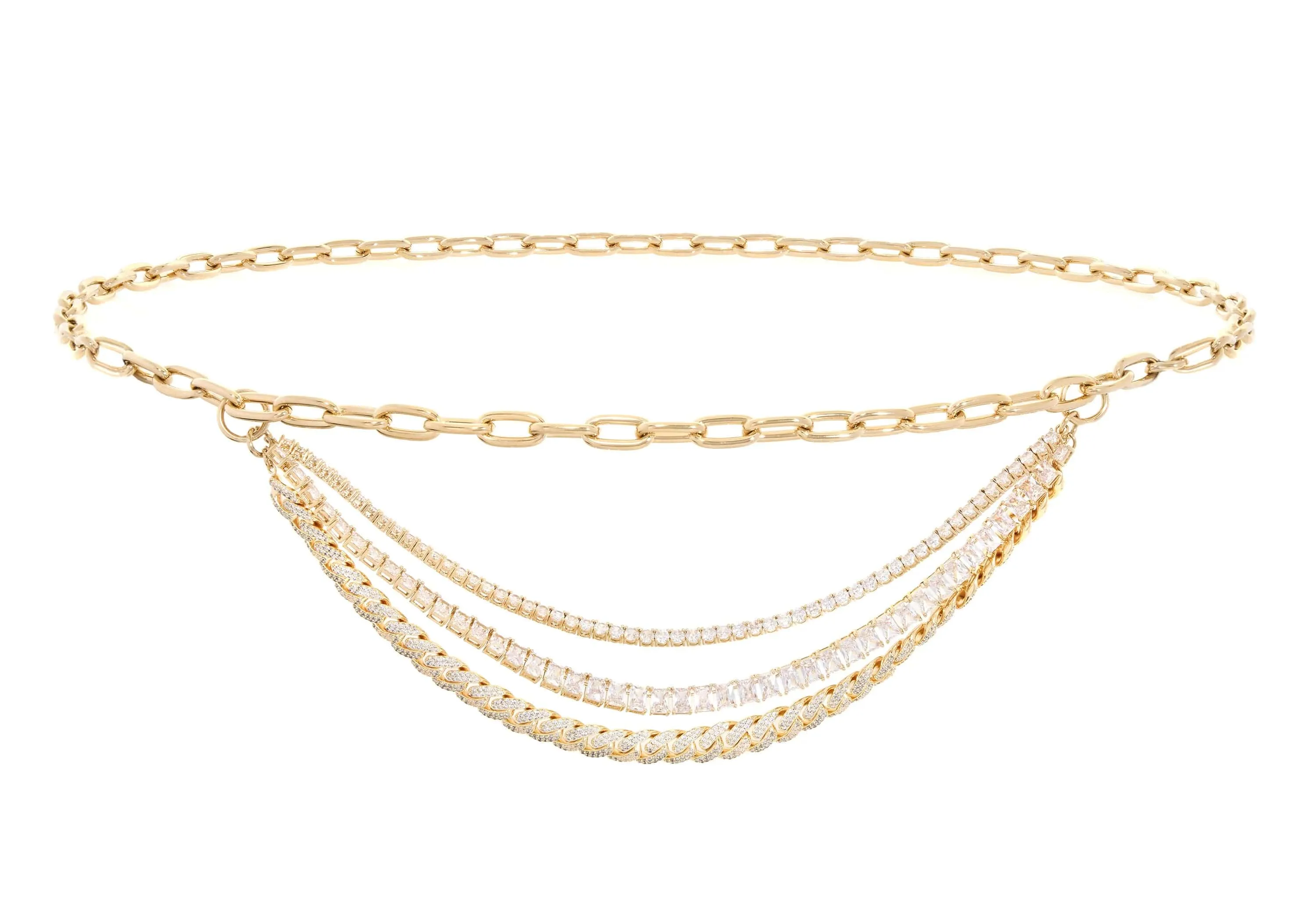 Triple Chain Belt Champagne sold by Judith Leiber product image thumbnail 3