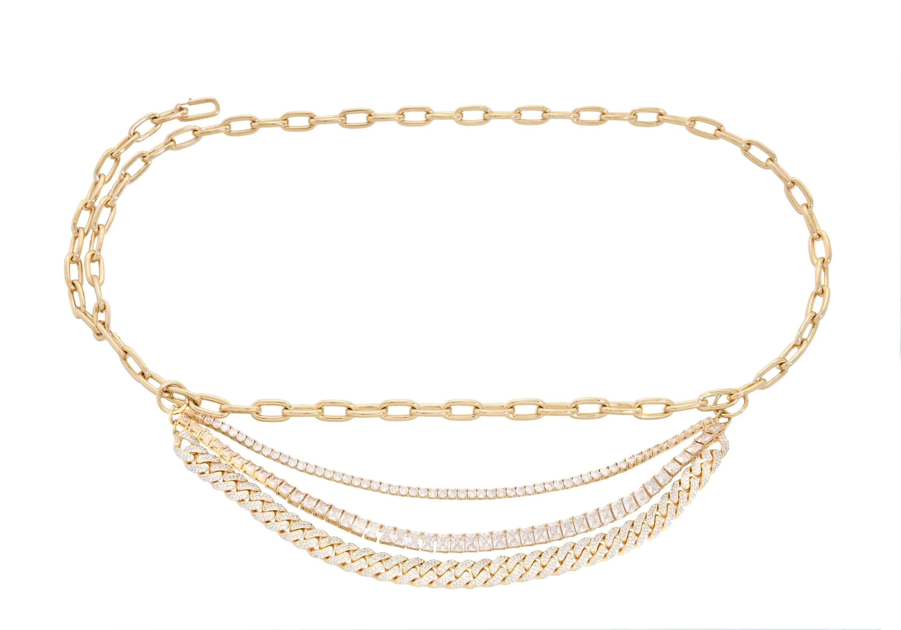 Triple Chain Belt Champagne sold by Judith Leiber product image thumbnail 2
