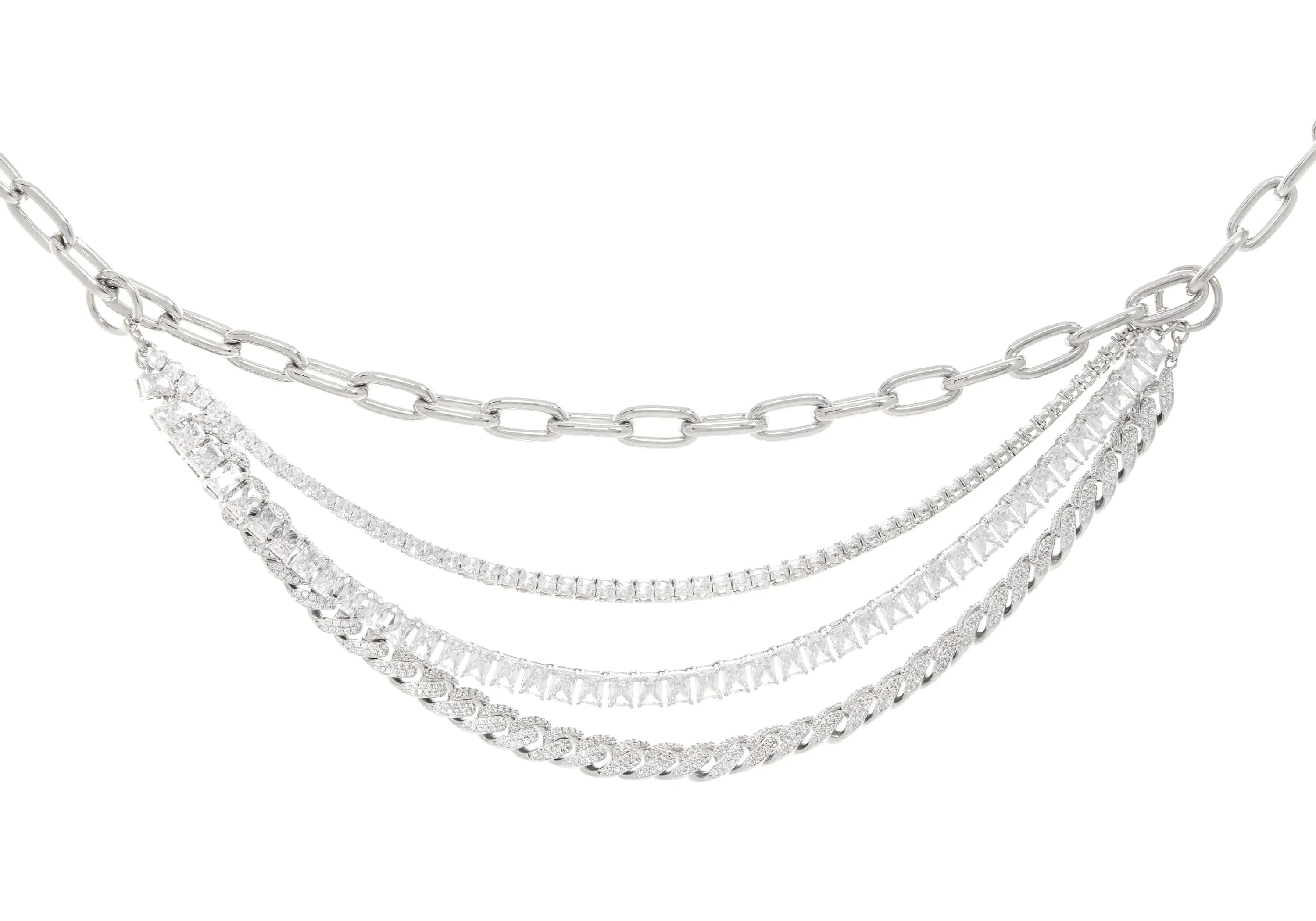 Triple Chain Belt Silver sold by Judith Leiber product image thumbnail 4
