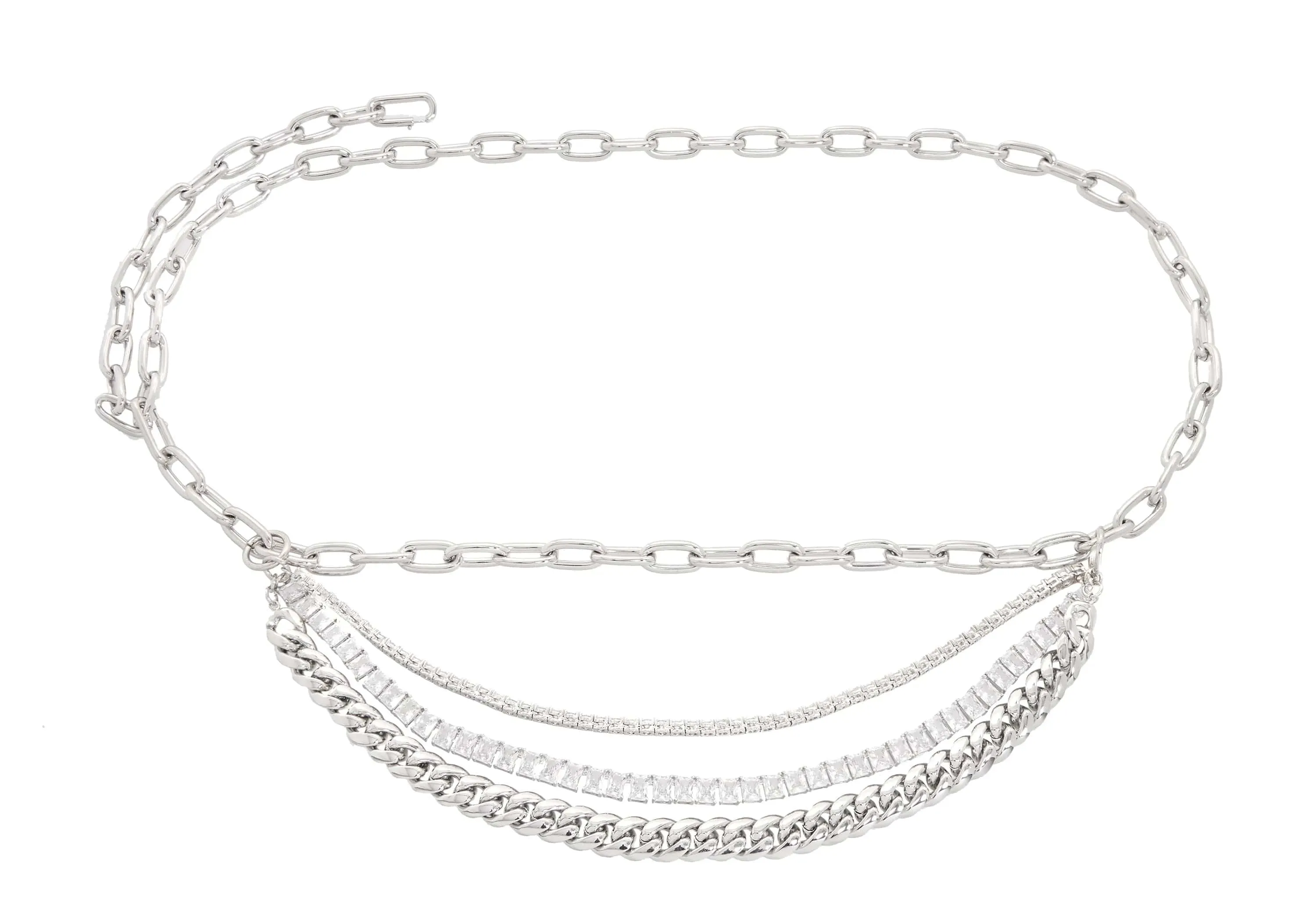 Triple Chain Belt Silver sold by Judith Leiber product image thumbnail 2