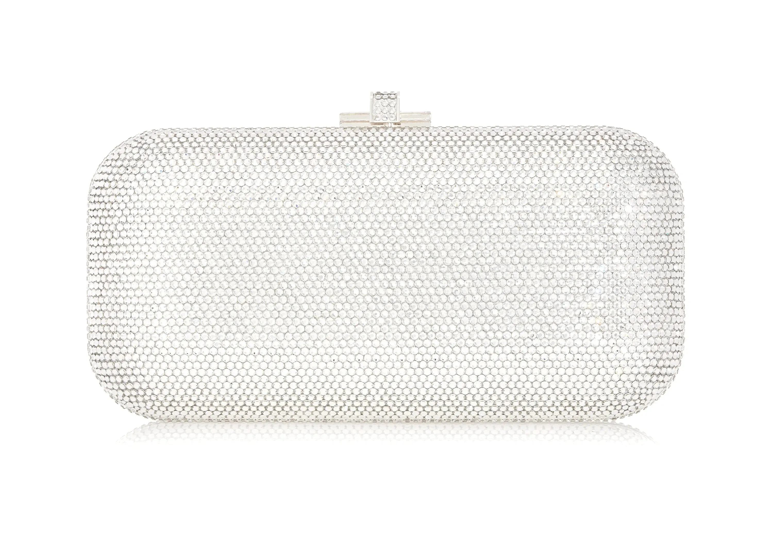 Long Slide Silver sold by Judith Leiber