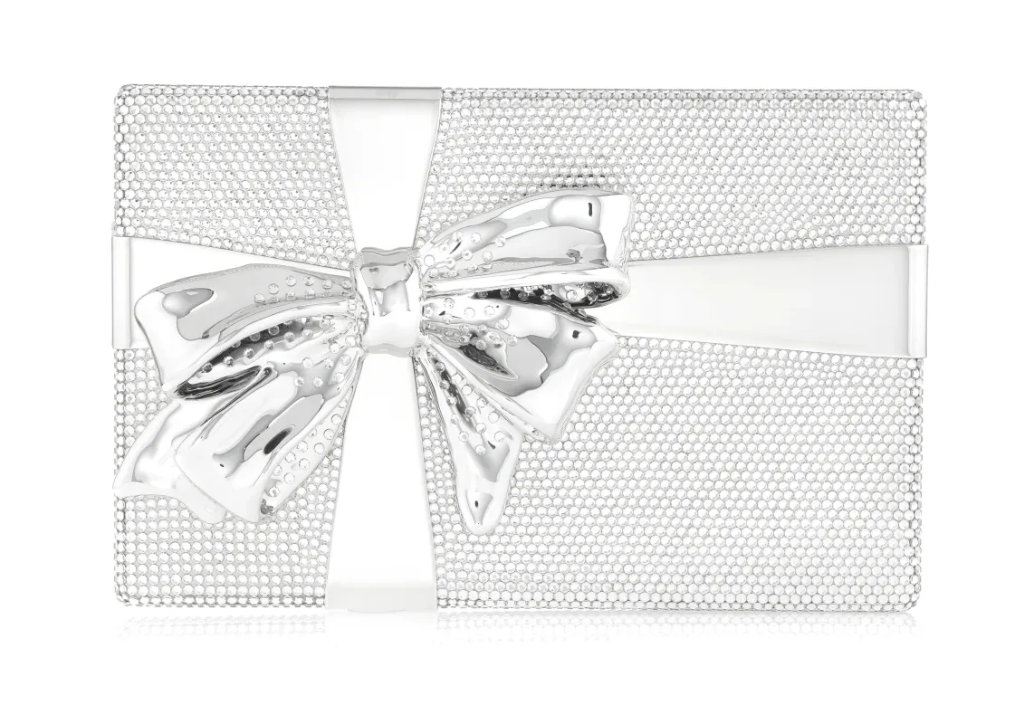 Gift Box Surprise Silver sold by Judith Leiber