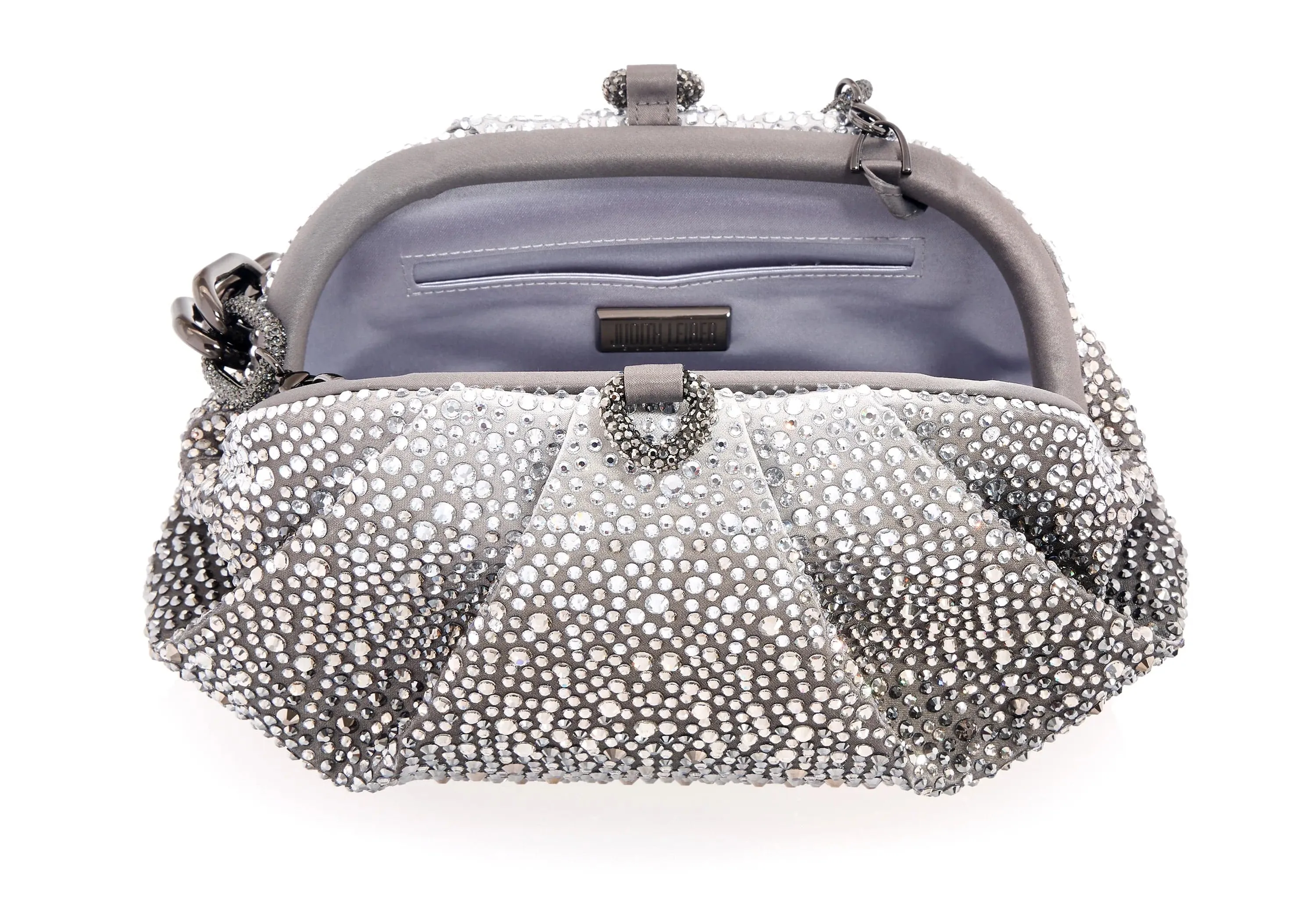Gemma Crystal Caviar Platinum Gradient sold by Judith Leiber product image thumbnail 3