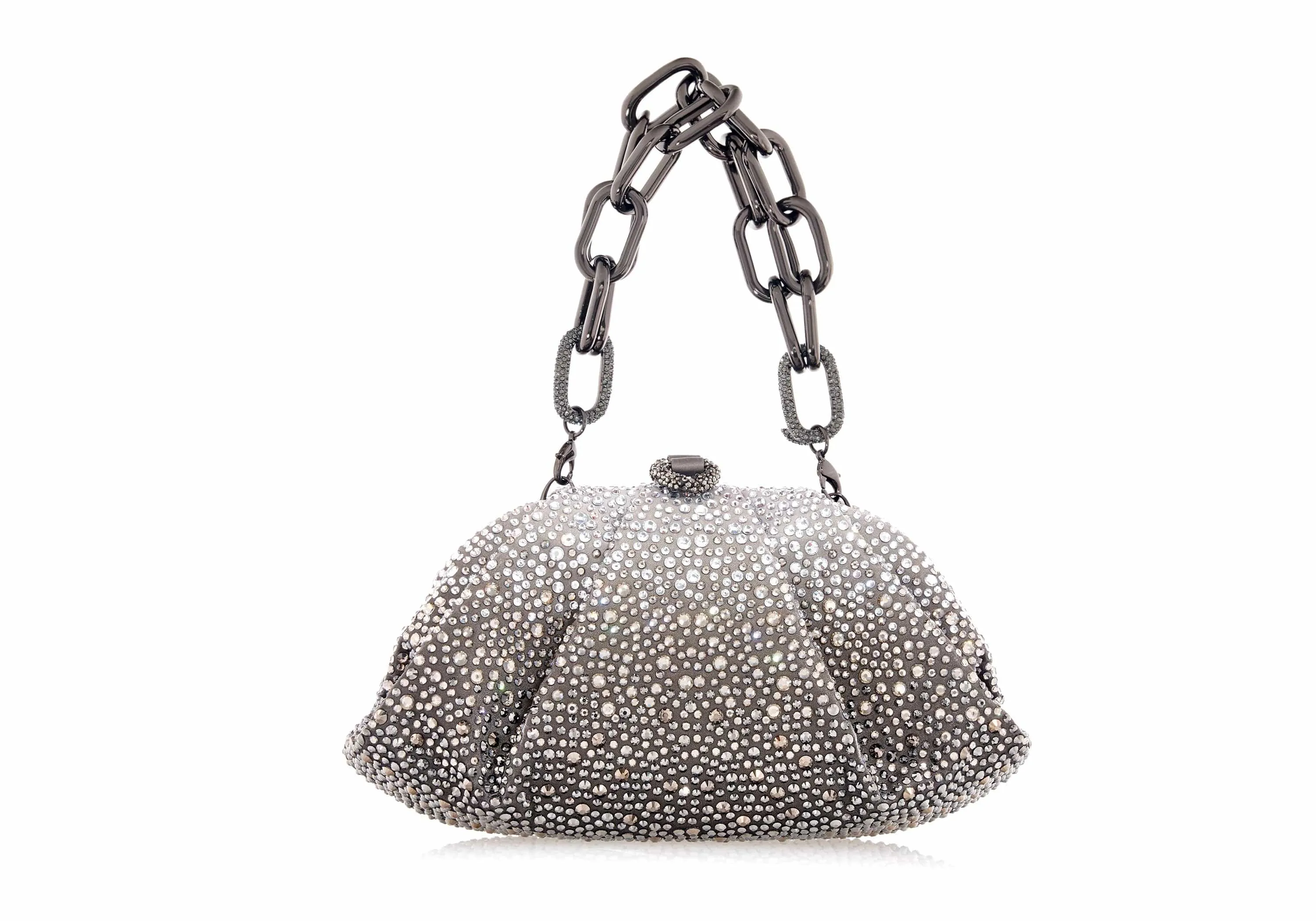 Gemma Crystal Caviar Platinum Gradient sold by Judith Leiber product image thumbnail 5