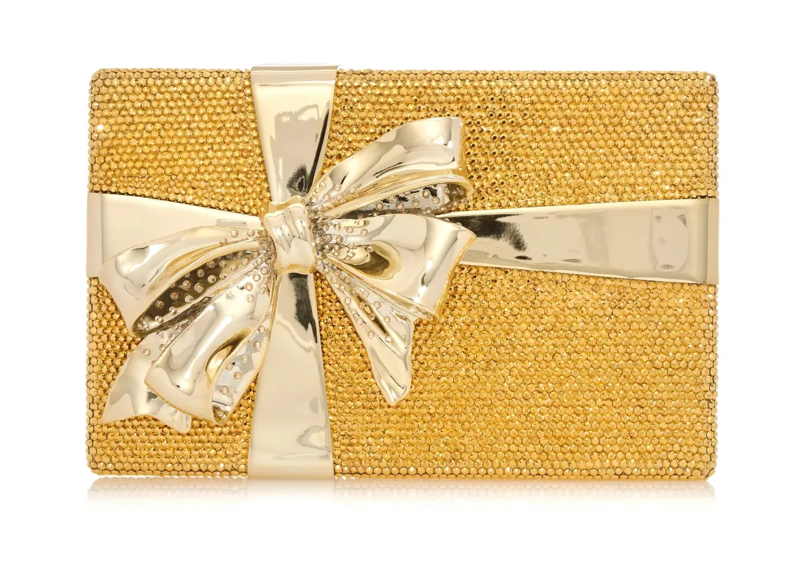 Gift Box Surprise Gold sold by Judith Leiber