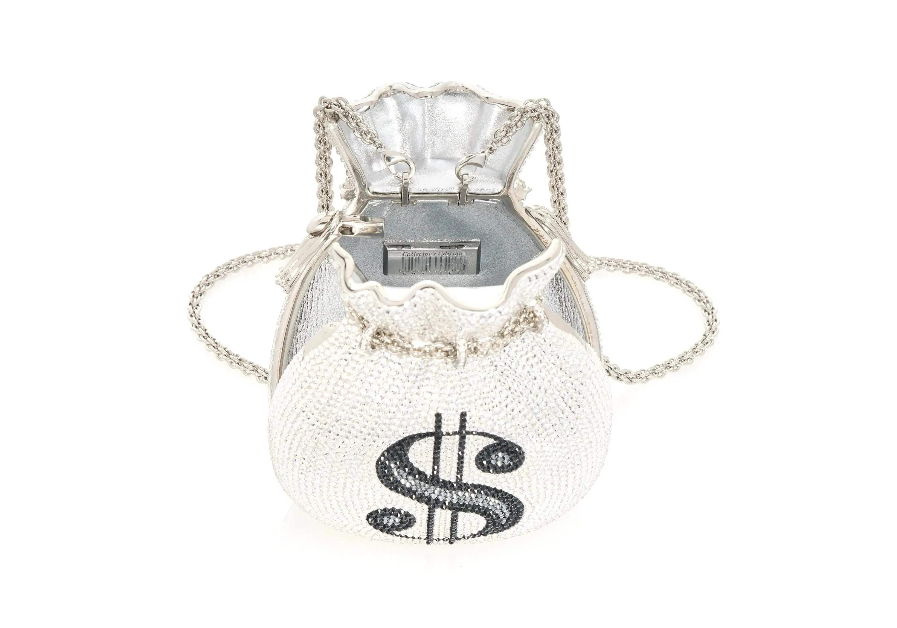 Money Bags Pouch Silver sold by Judith Leiber product image thumbnail 3