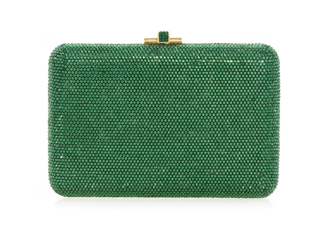 Slim Slide Green Designer Bag sold by Judith Leiber