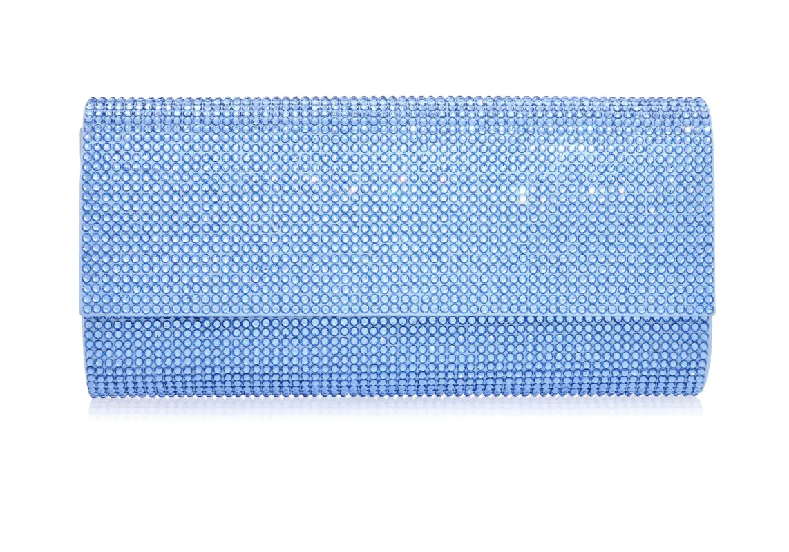 Perry Crystal Blue sold by Judith Leiber