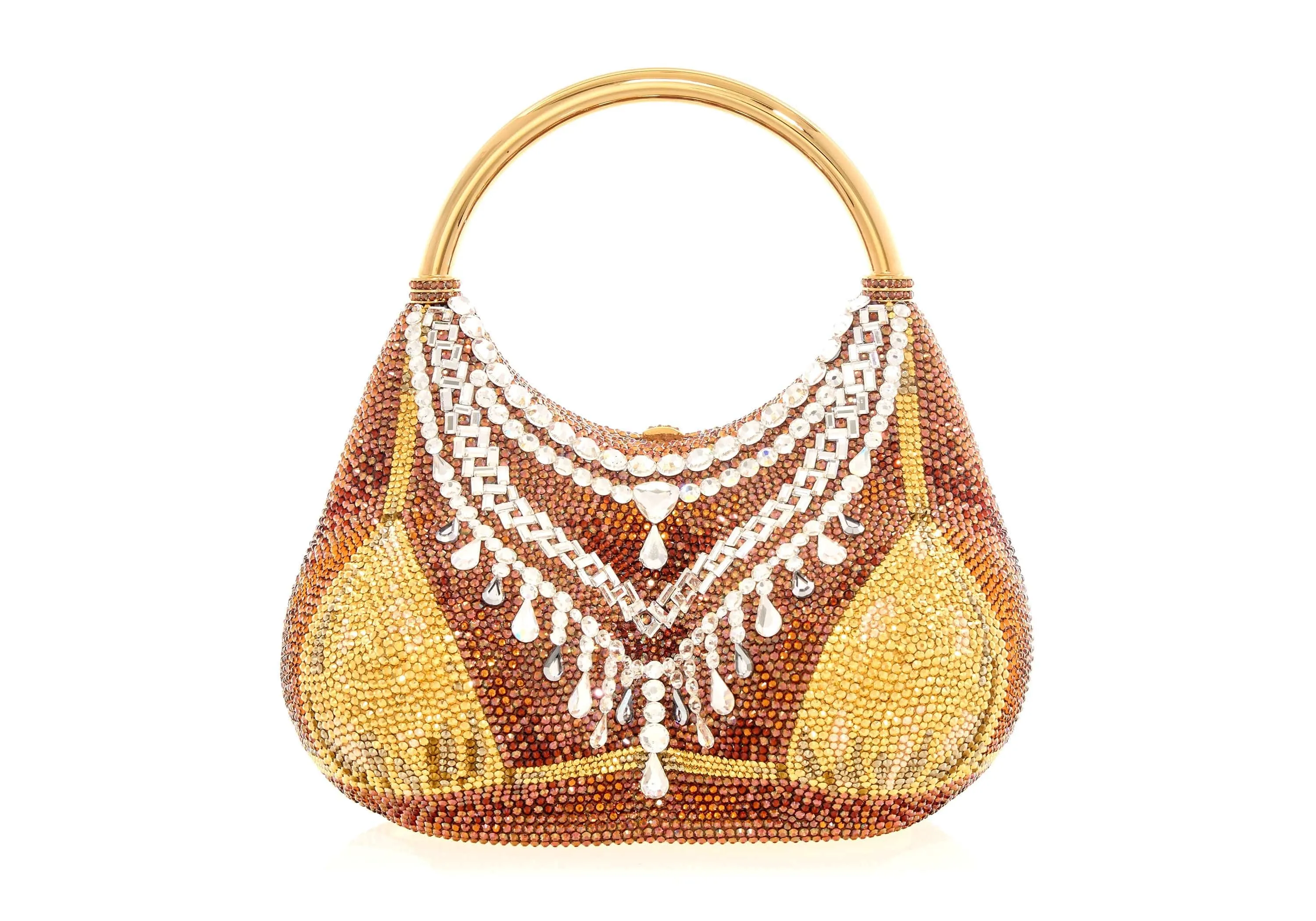 Bust Gold Bikini Bag sold by Judith Leiber