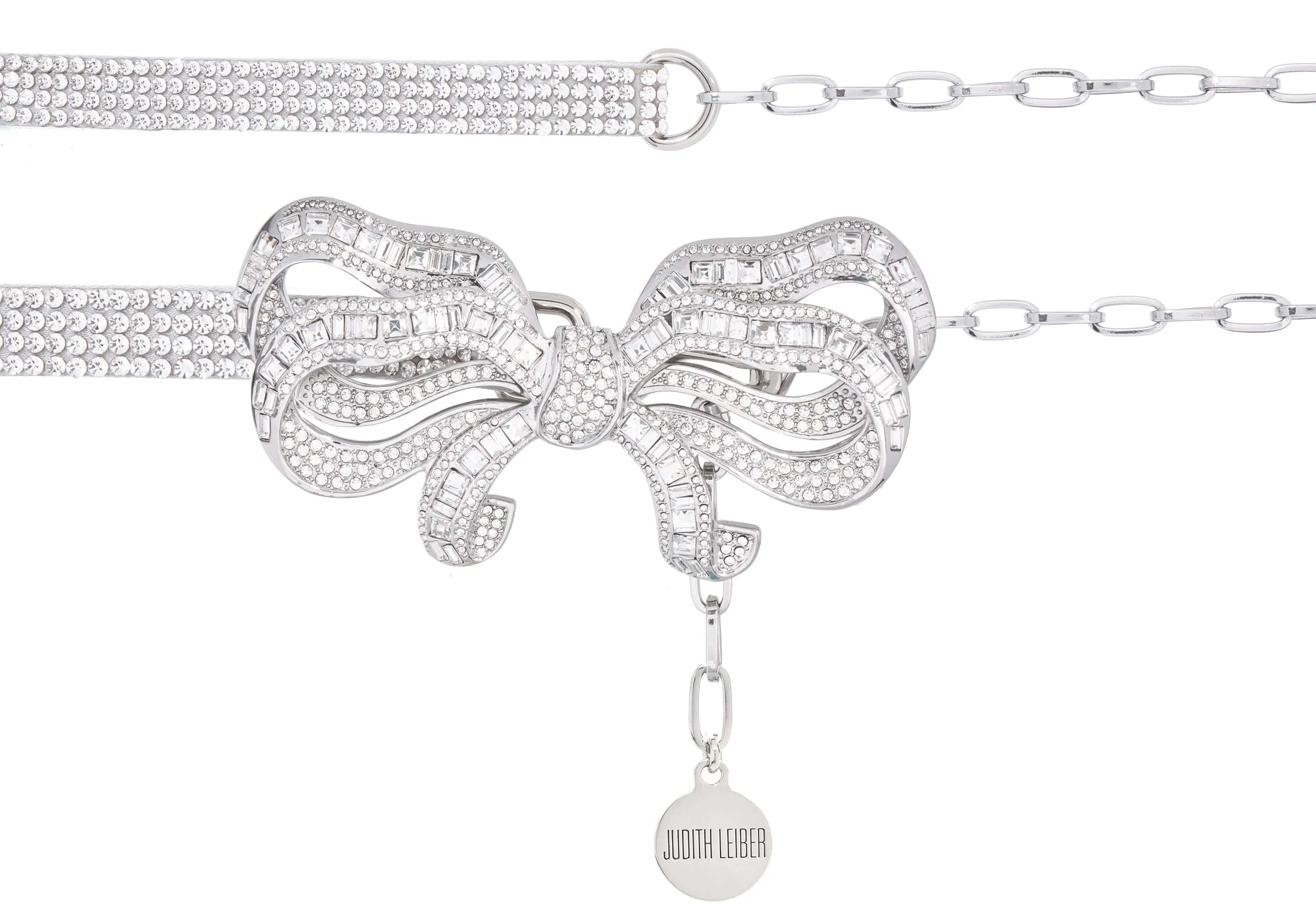 Bow Baguette Belt Silver sold by Judith Leiber product image thumbnail 3