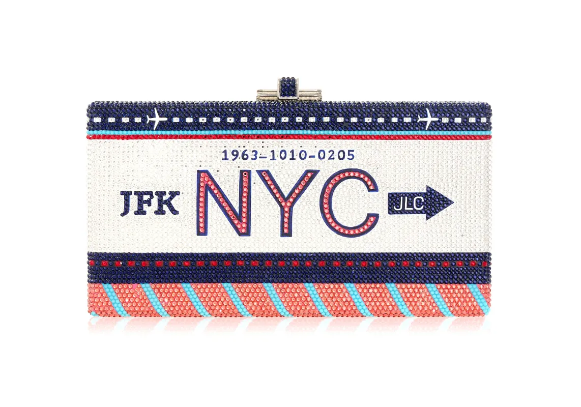 Sleek Rectangle NYC Home Base sold by Judith Leiber