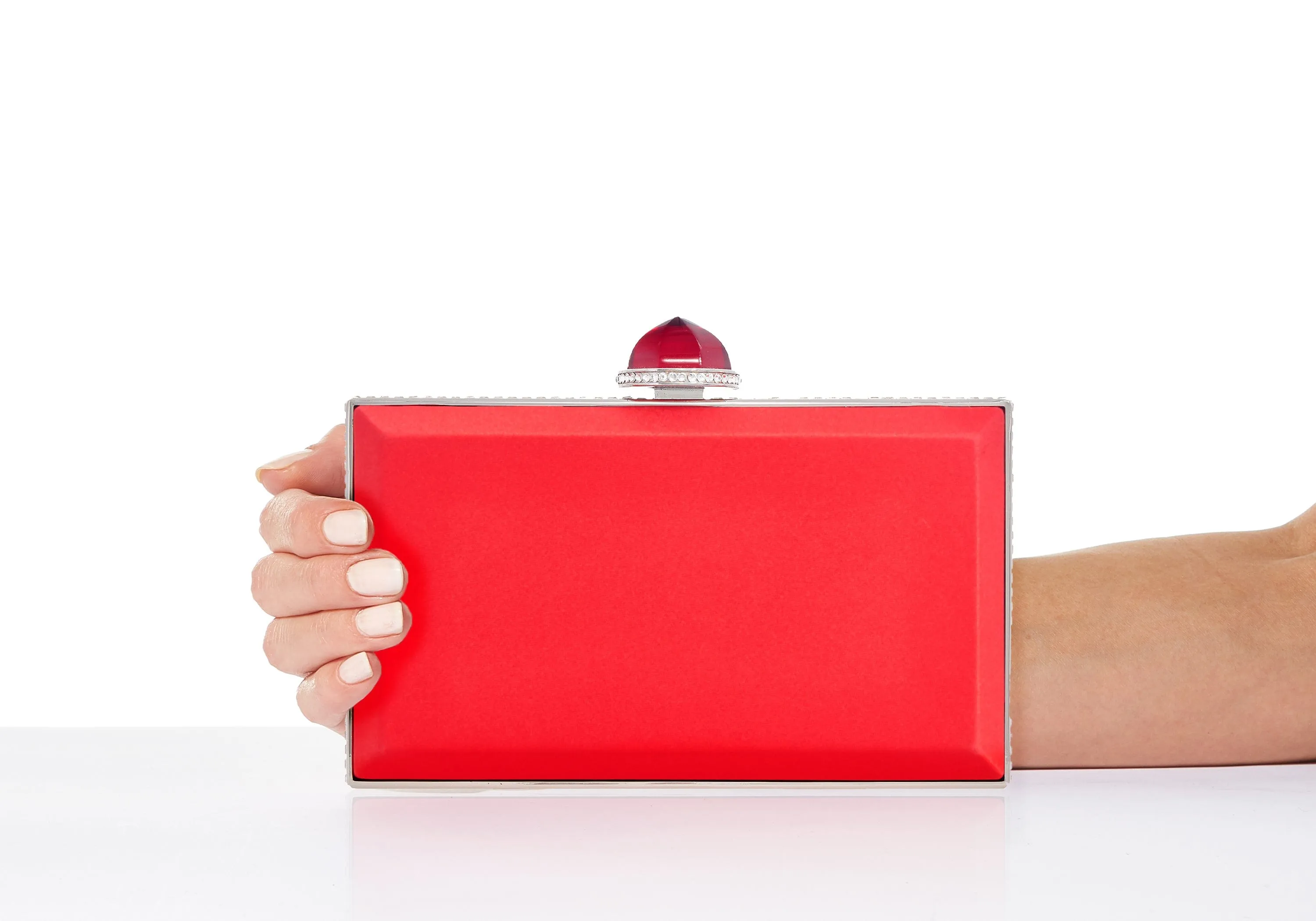 Skylar Satin Crimson sold by Judith Leiber product image thumbnail 2