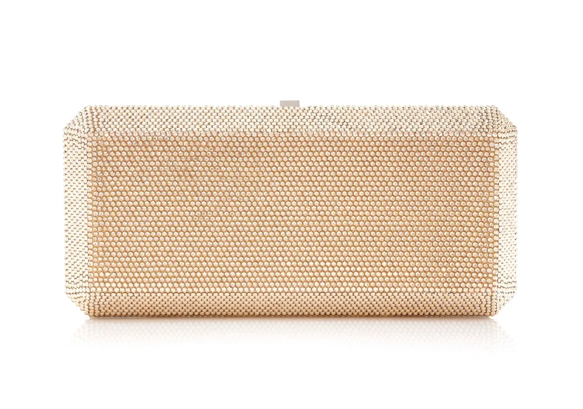 Slim Rectangle Champagne sold by Judith Leiber