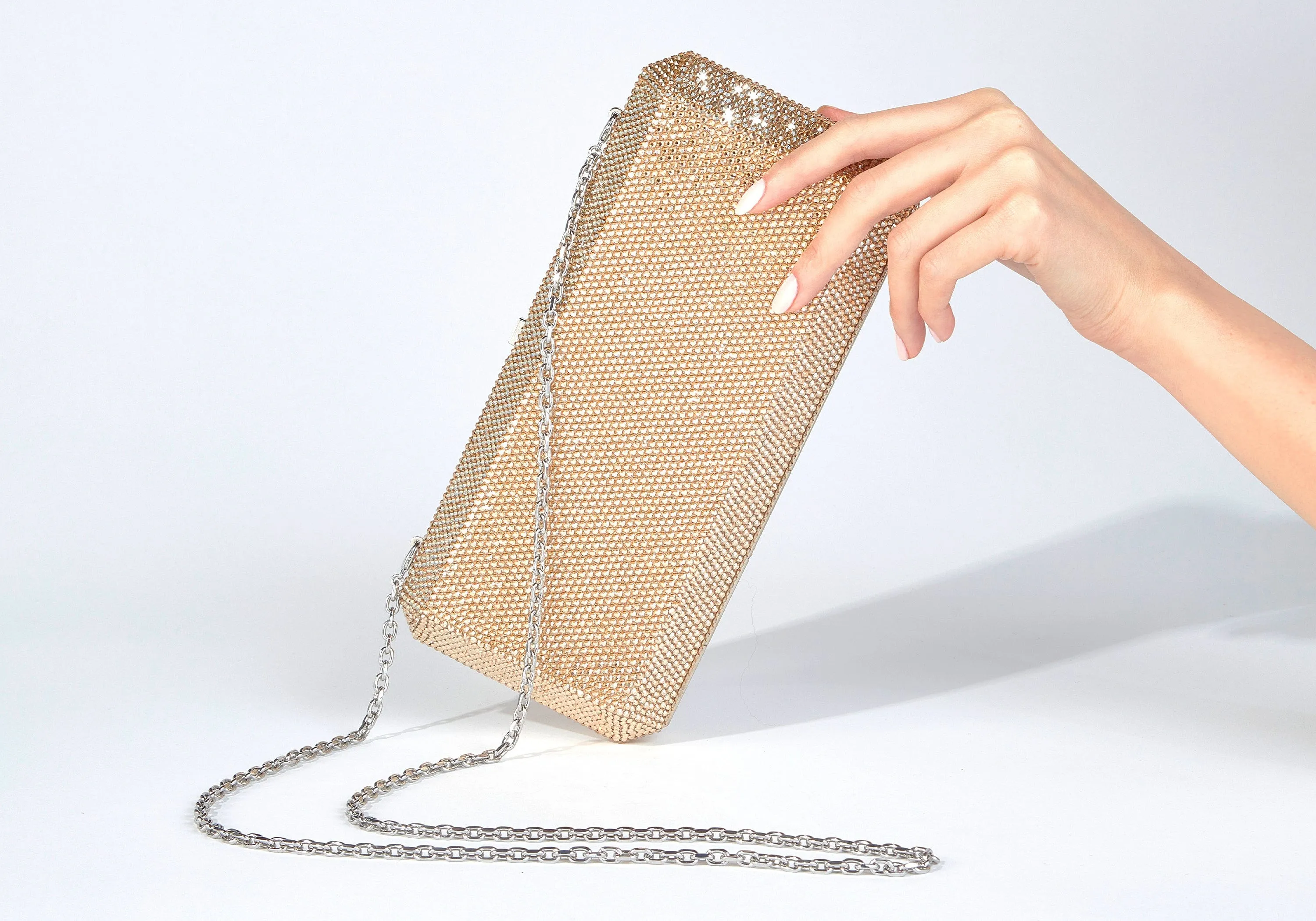 Slim Rectangle Champagne sold by Judith Leiber product image thumbnail 3