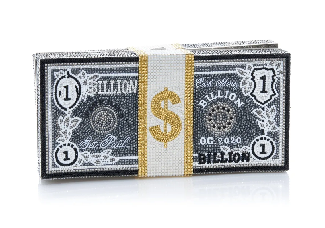 Stack of Cash Billions - Judith Leiber Designer Money Bag sold by Judith Leiber
