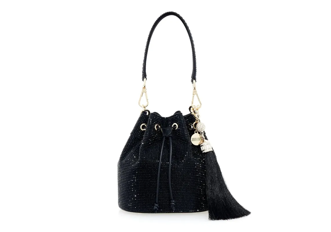 Piper Bucket Black sold by Judith Leiber