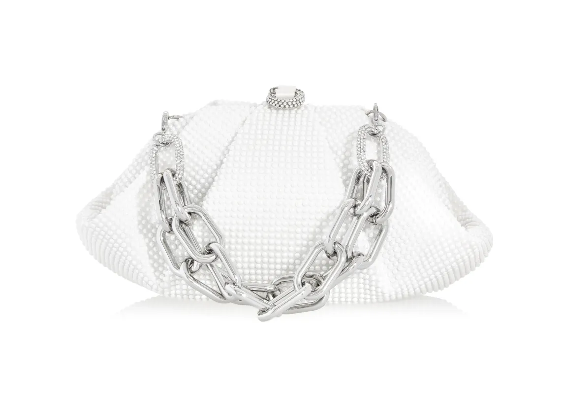 Gemma Crystal Pearl sold by Judith Leiber