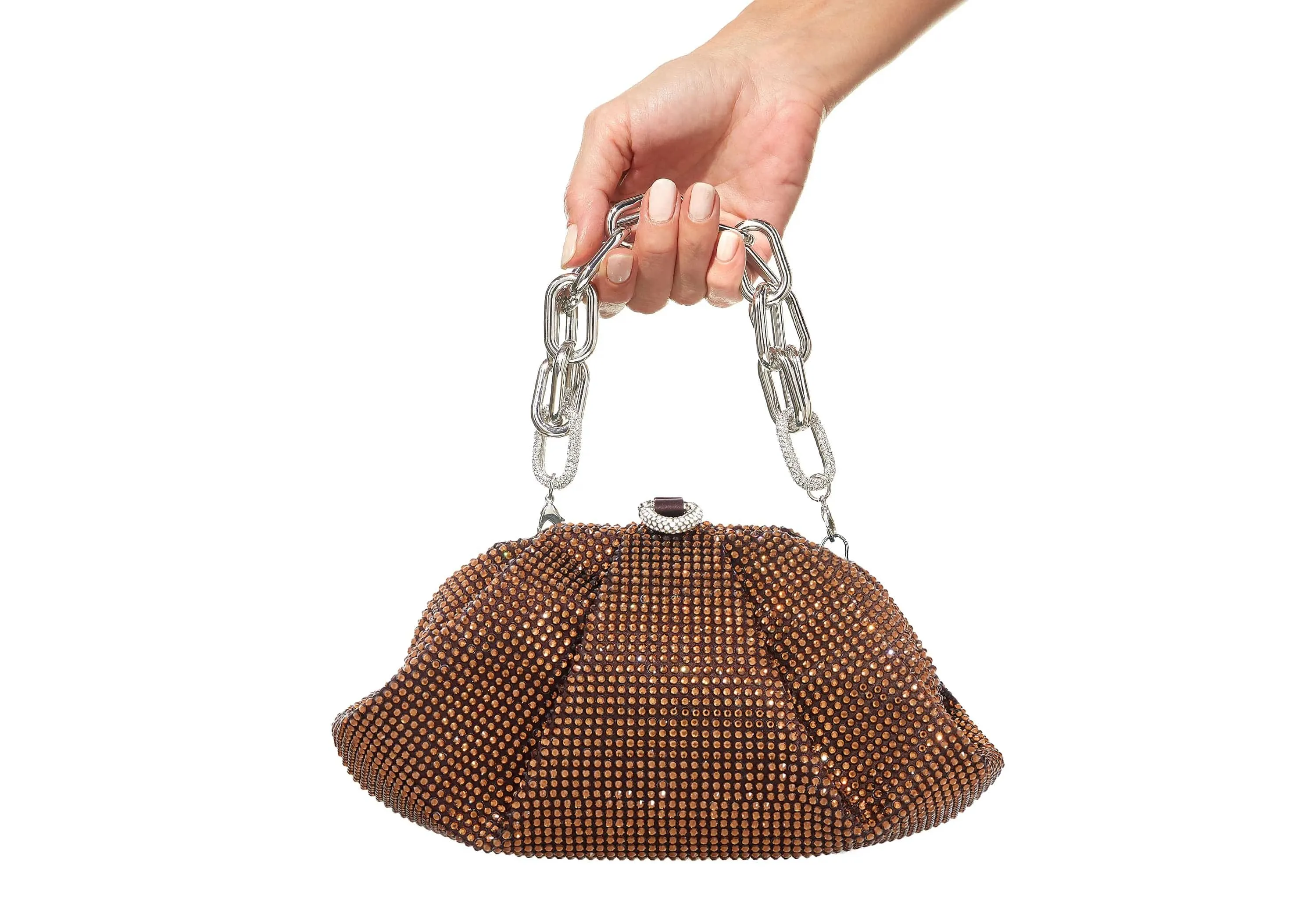 Gemma Crystal Chocolate Brown Evening Bag sold by Judith Leiber product image thumbnail 2