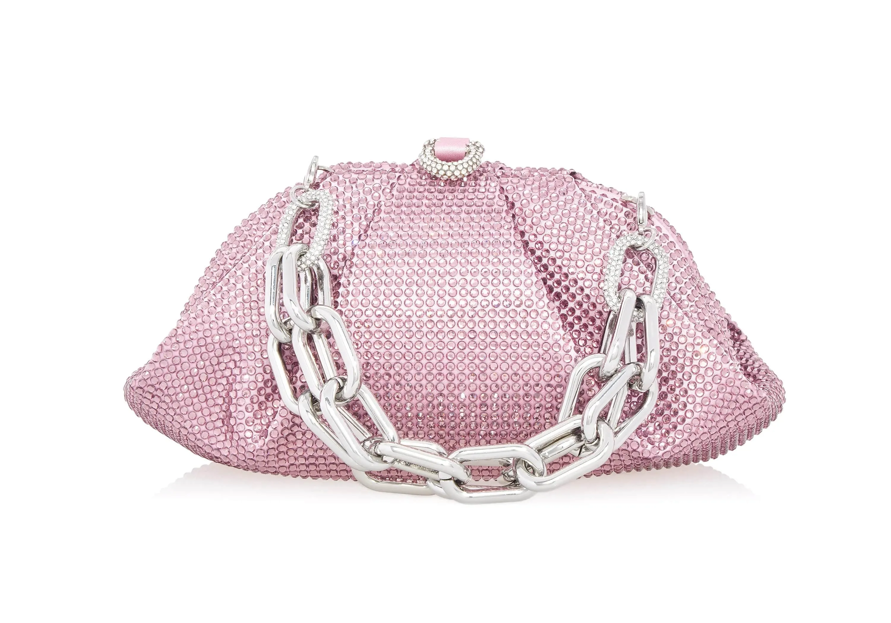 Judith Leiber Gemma Crystal Light Amethyst Bag sold by Judith Leiber