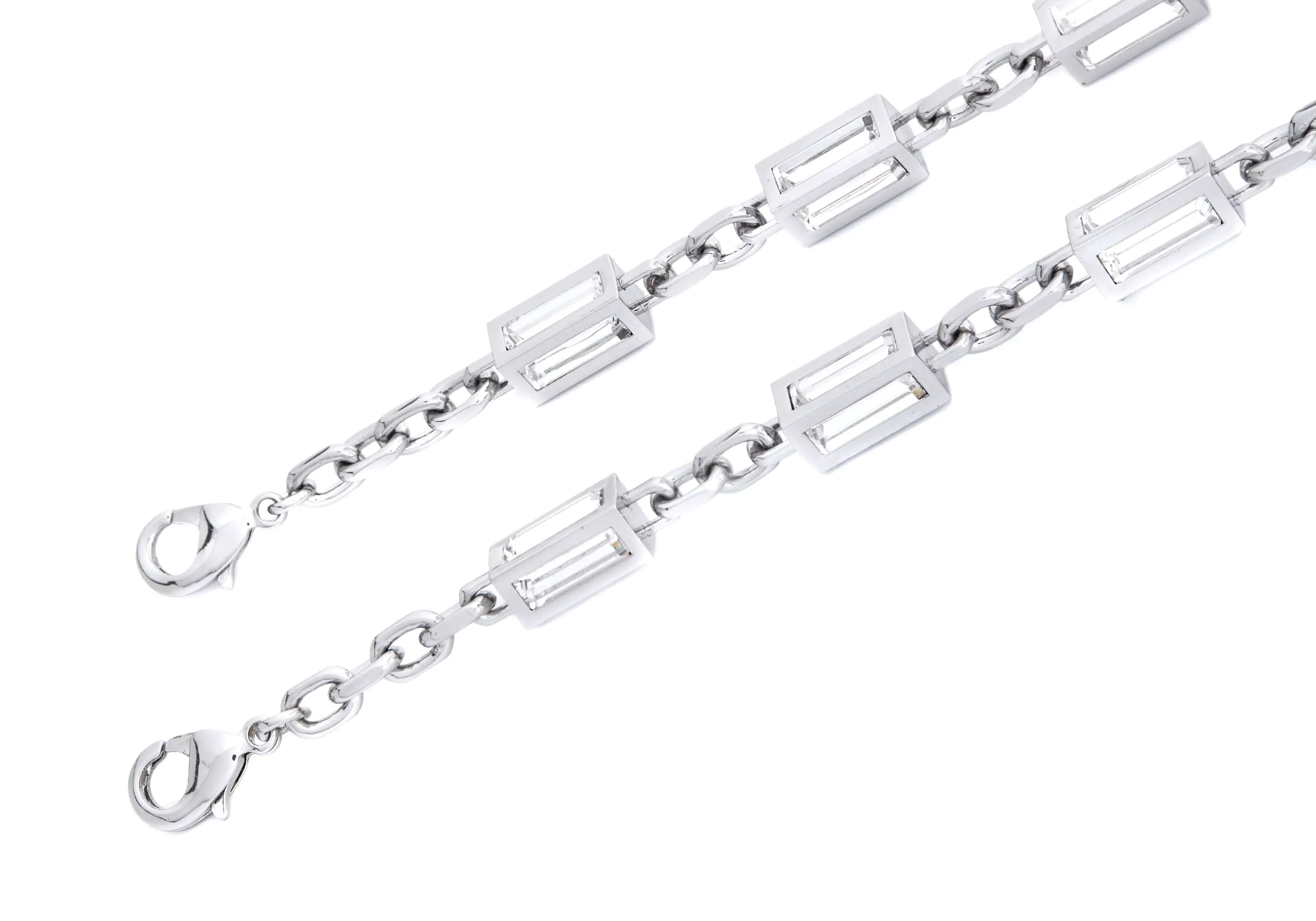 Baguette Crossbody Chain Silver sold by Judith Leiber product image thumbnail 3