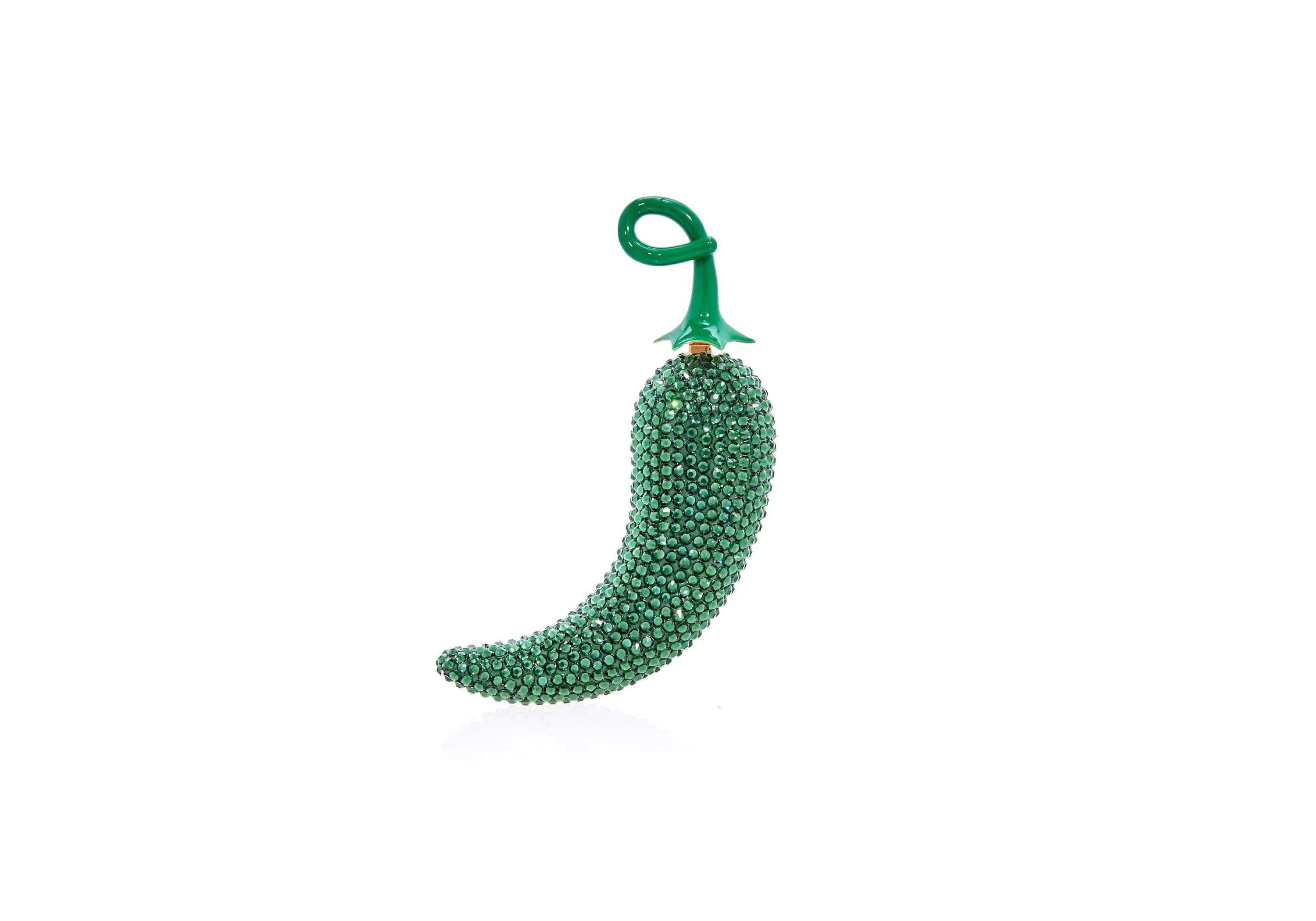 Chili Pepper Pillbox Poblano sold by Judith Leiber