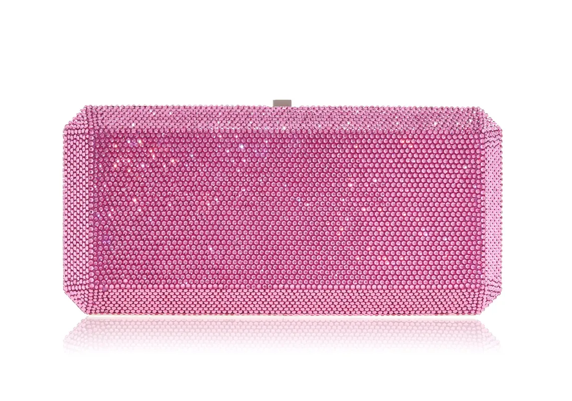 Slim Rectangle Pink sold by Judith Leiber