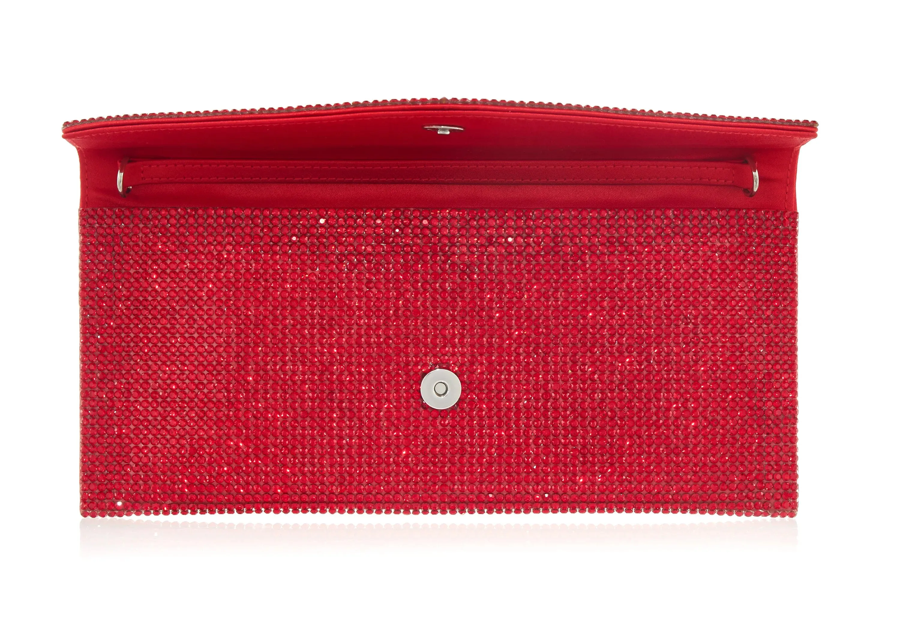 Crystal Envelope Red Designer Handbag sold by Judith Leiber product image thumbnail 3