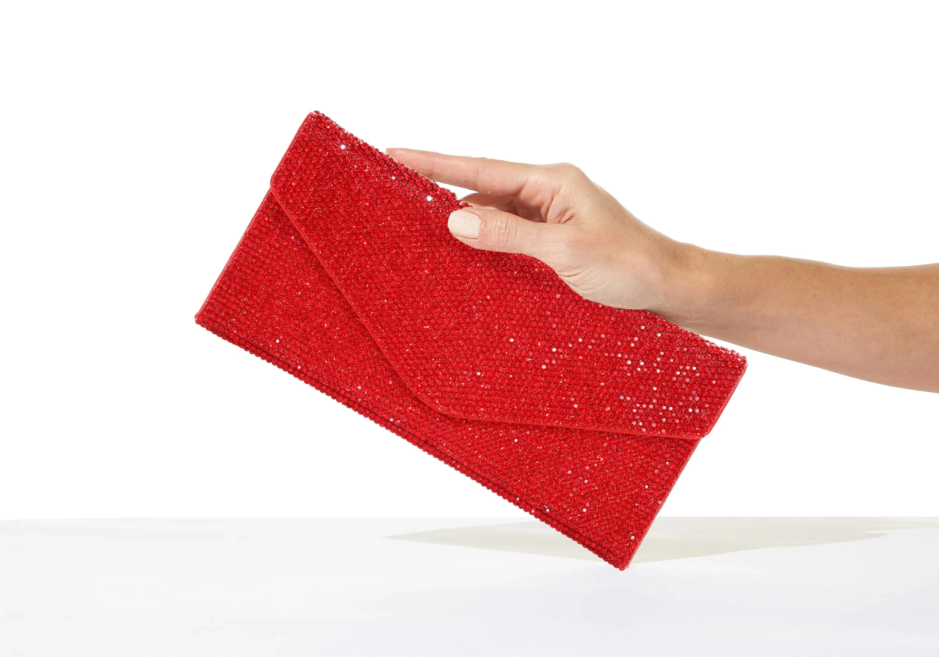 Crystal Envelope Red Designer Handbag sold by Judith Leiber product image thumbnail 2