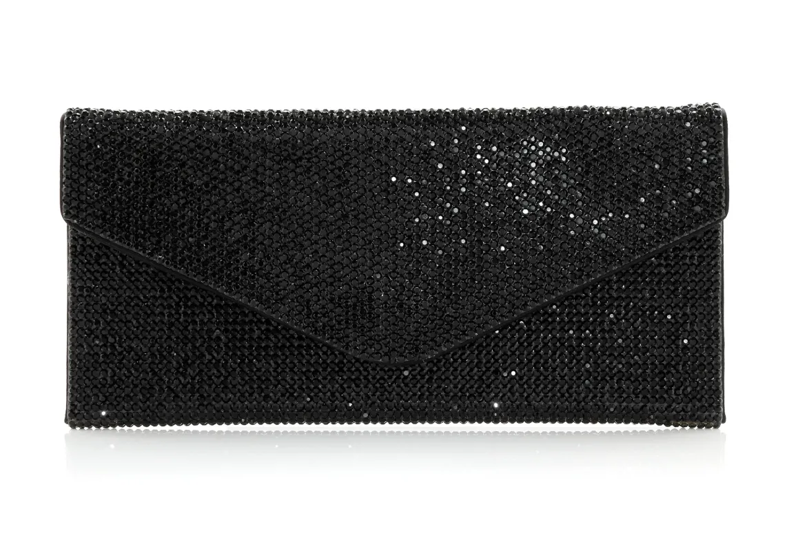 Crystal Envelope Black sold by Judith Leiber