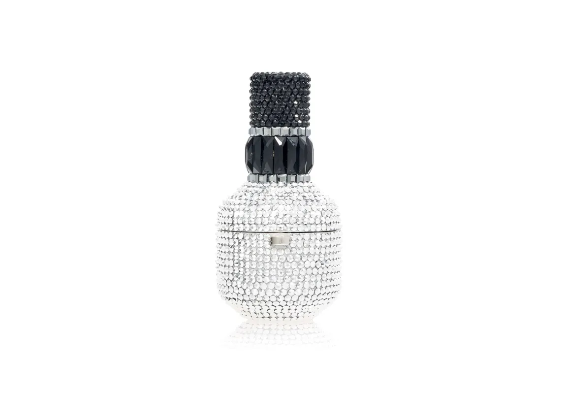 Nail Polish Pillbox Chrome sold by Judith Leiber