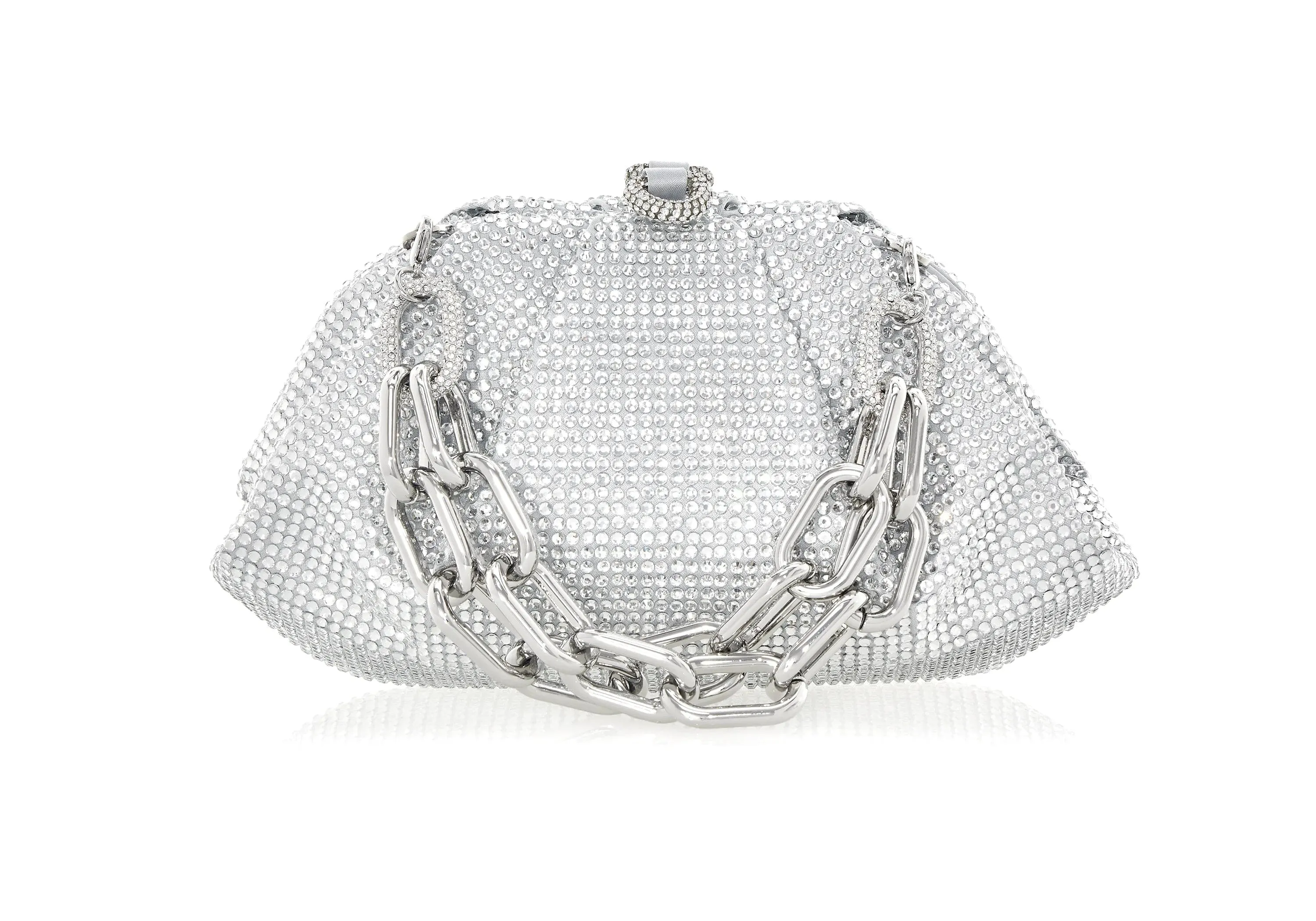 Gemma Crystal Silver sold by Judith Leiber