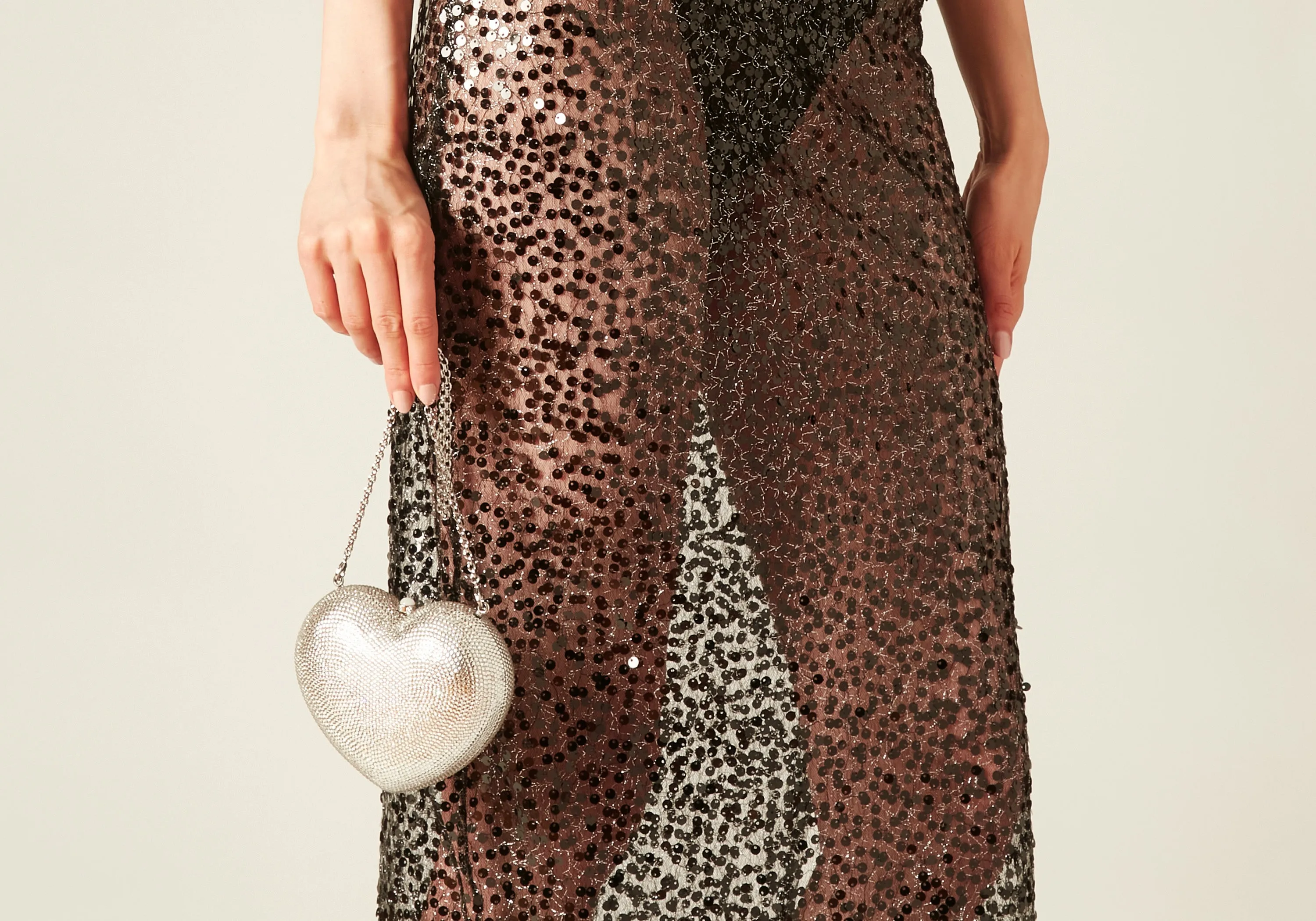 L'Amour Petit Coeur Silver sold by Judith Leiber product image thumbnail 2